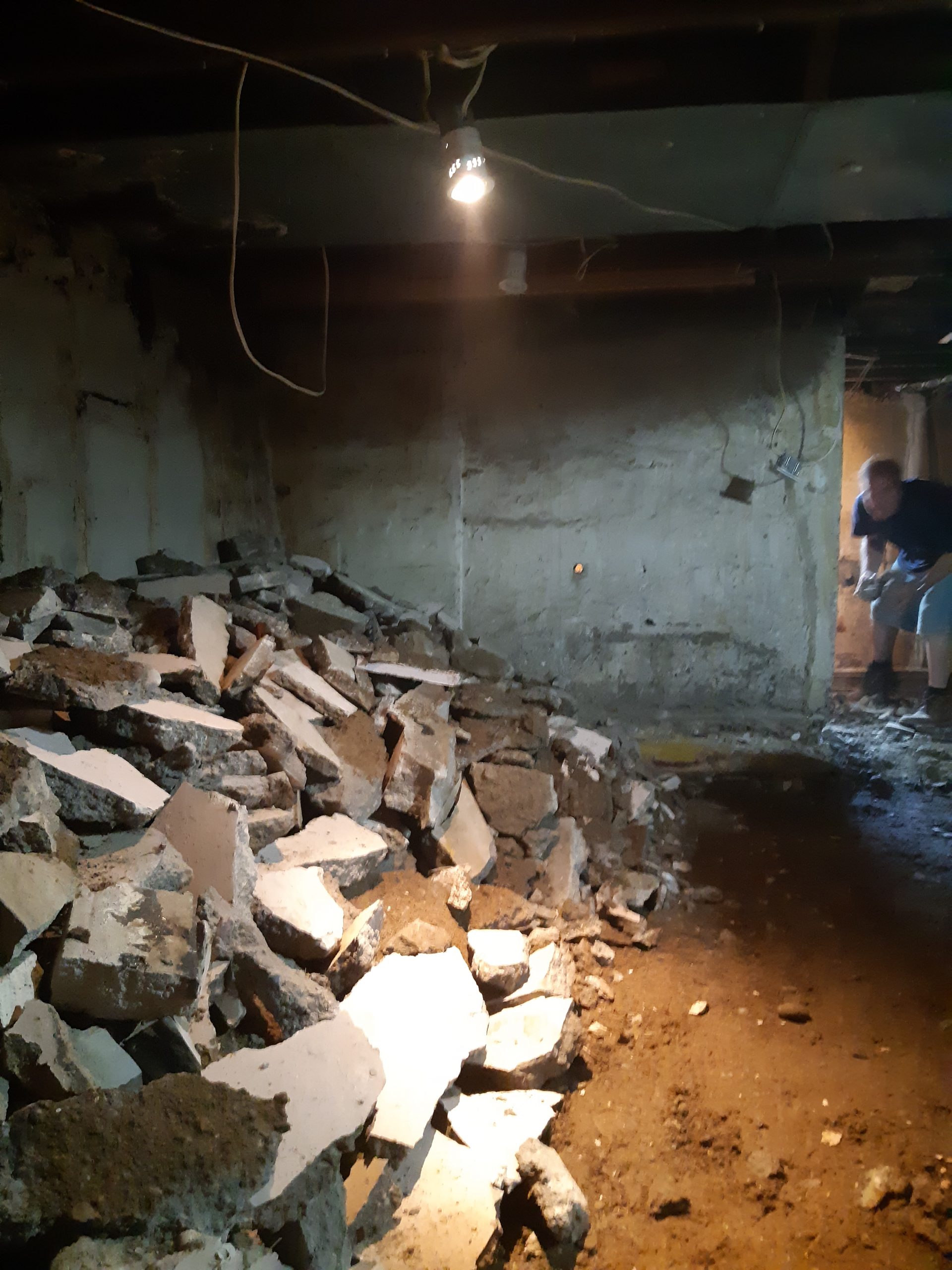 Basement underpinning — Rhodes Ave, Toronto