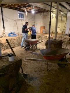 Basement underpinning — Willingdon Blvd, Toronto