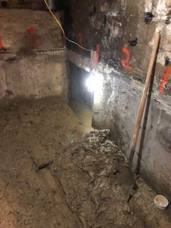 Basement underpinning — Rhodes Ave, Toronto