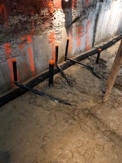 Basement underpinning — Rhodes Ave, Toronto