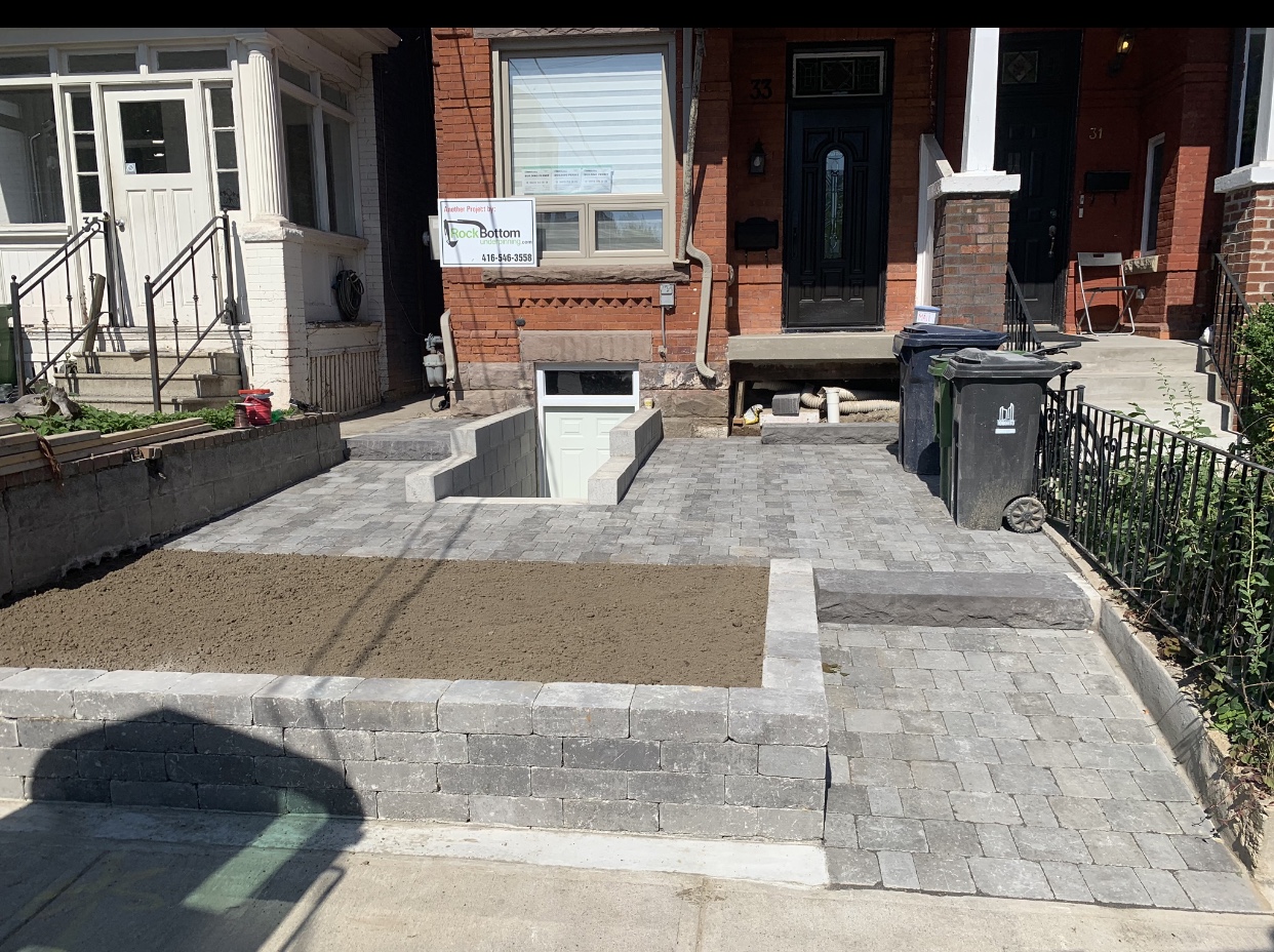Basement underpinning project — Major St, Toronto