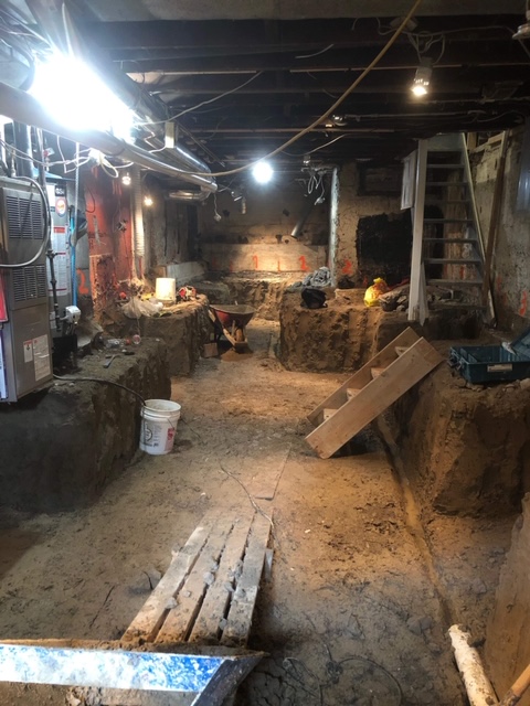 Basement underpinning project — Rhodes Ave, Toronto