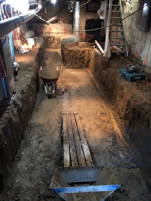 Basement underpinning — Rhodes Ave, Toronto