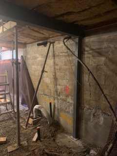 Basement underpinning — Willingdon Blvd, Toronto