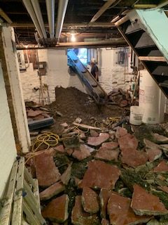 Basement underpinning — Annex, Toronto