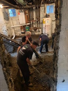 Basement underpinning project — Annex, Toronto