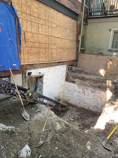 Basement underpinning — Walmer Ave, Toronto