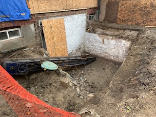Basement underpinning — Walmer Ave, Toronto