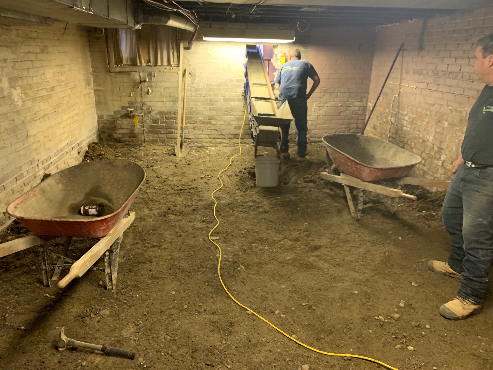Basement underpinning — Richard Ave, Toronto
