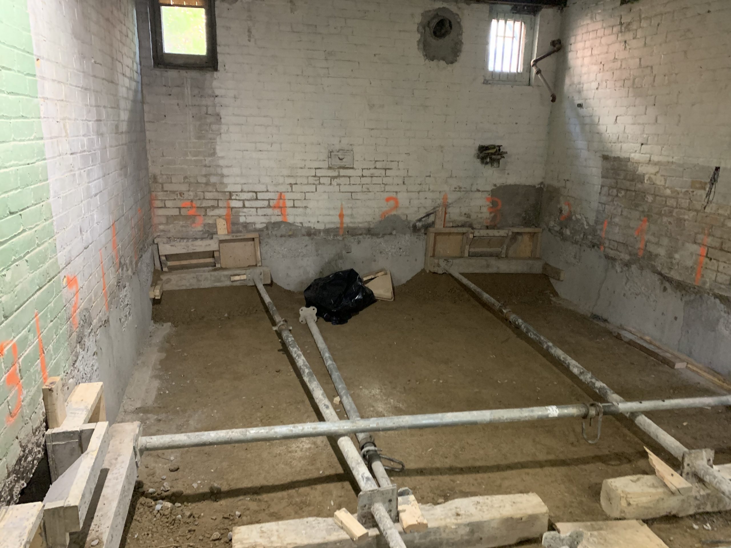 Basement underpinning — Golfdale Rd, Toronto