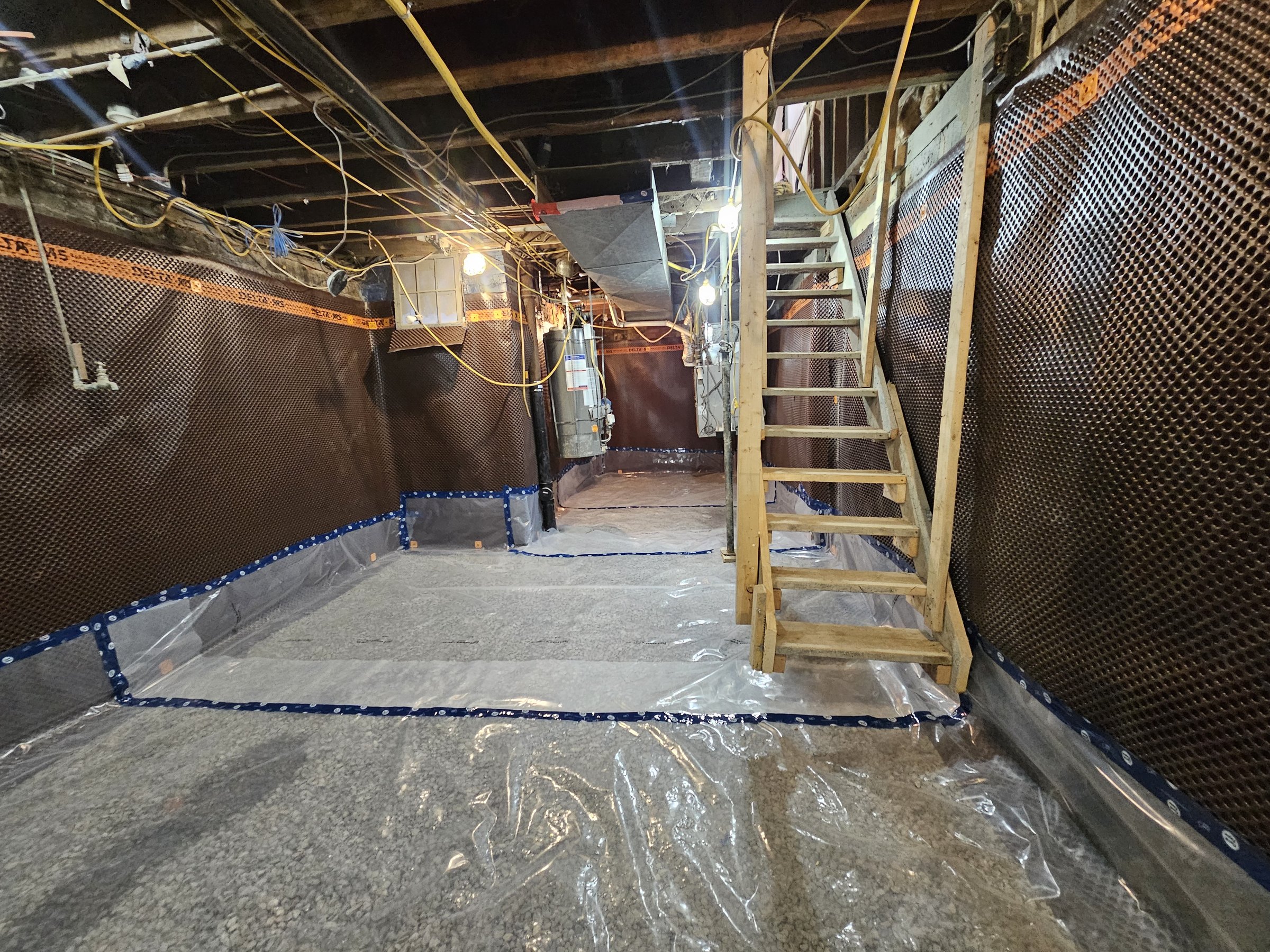 Basement underpinning — Dufferin Grove, Toronto