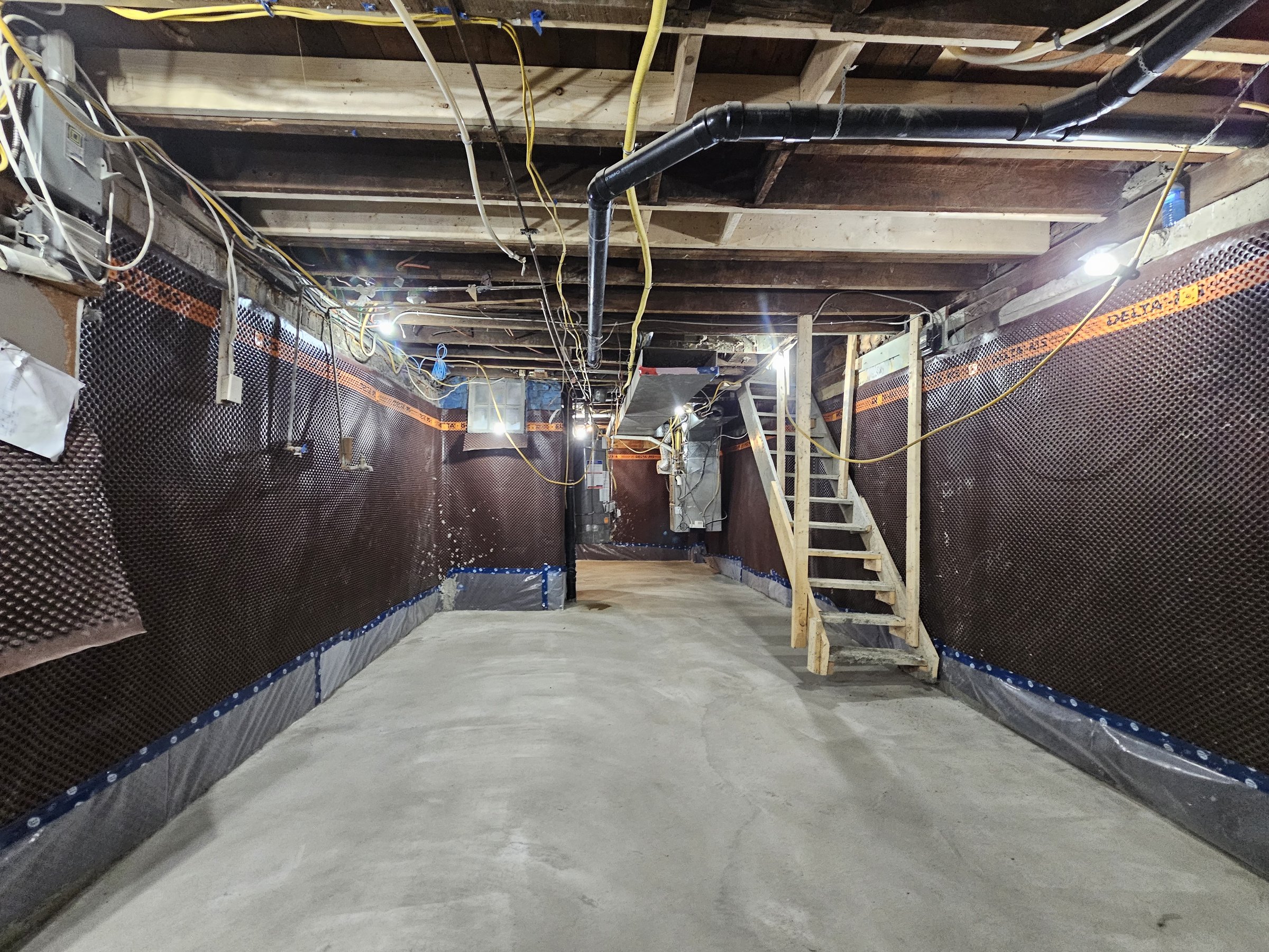 Basement underpinning — Dufferin Grove, Toronto
