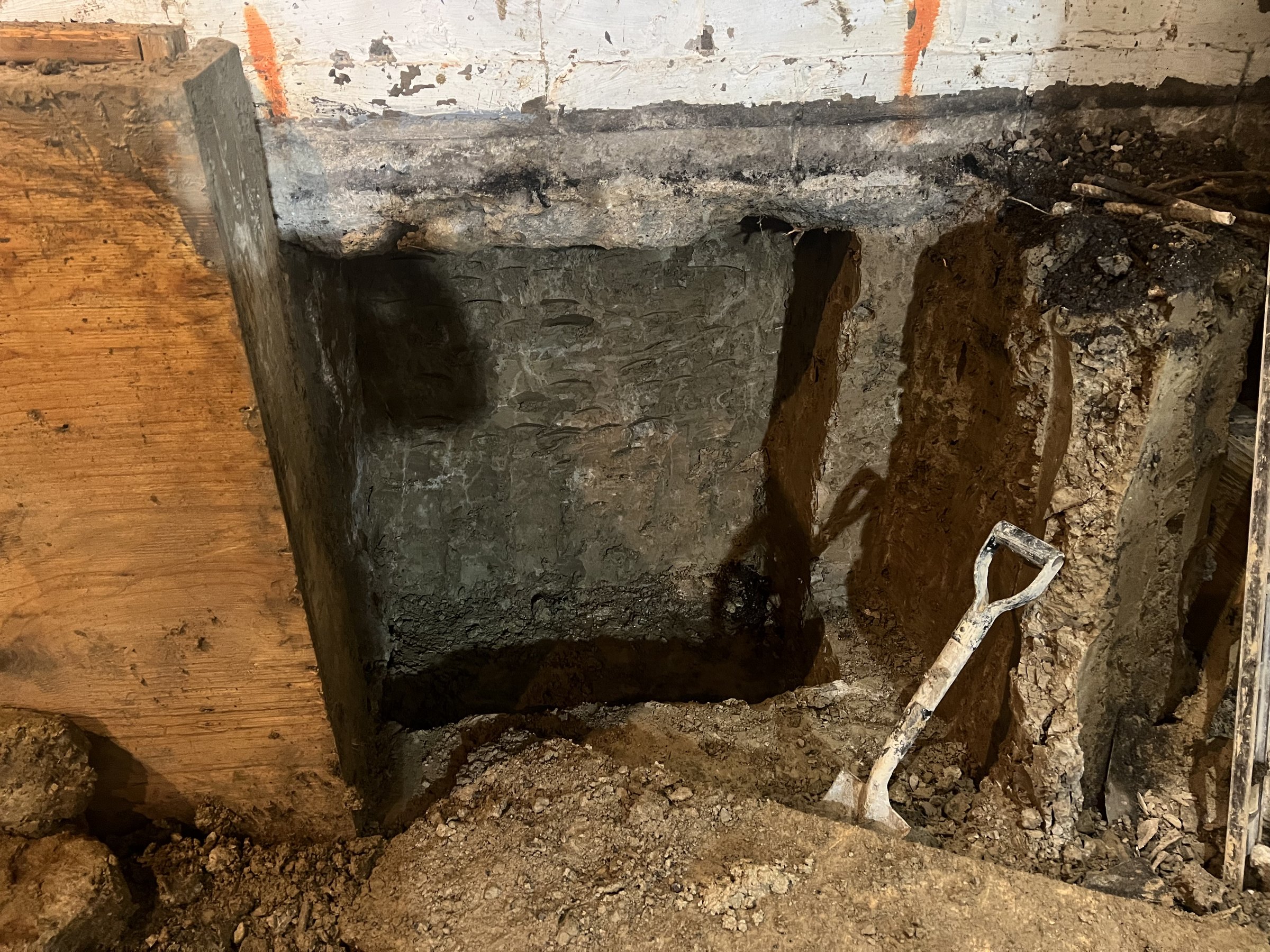 Basement underpinning — New Toronto