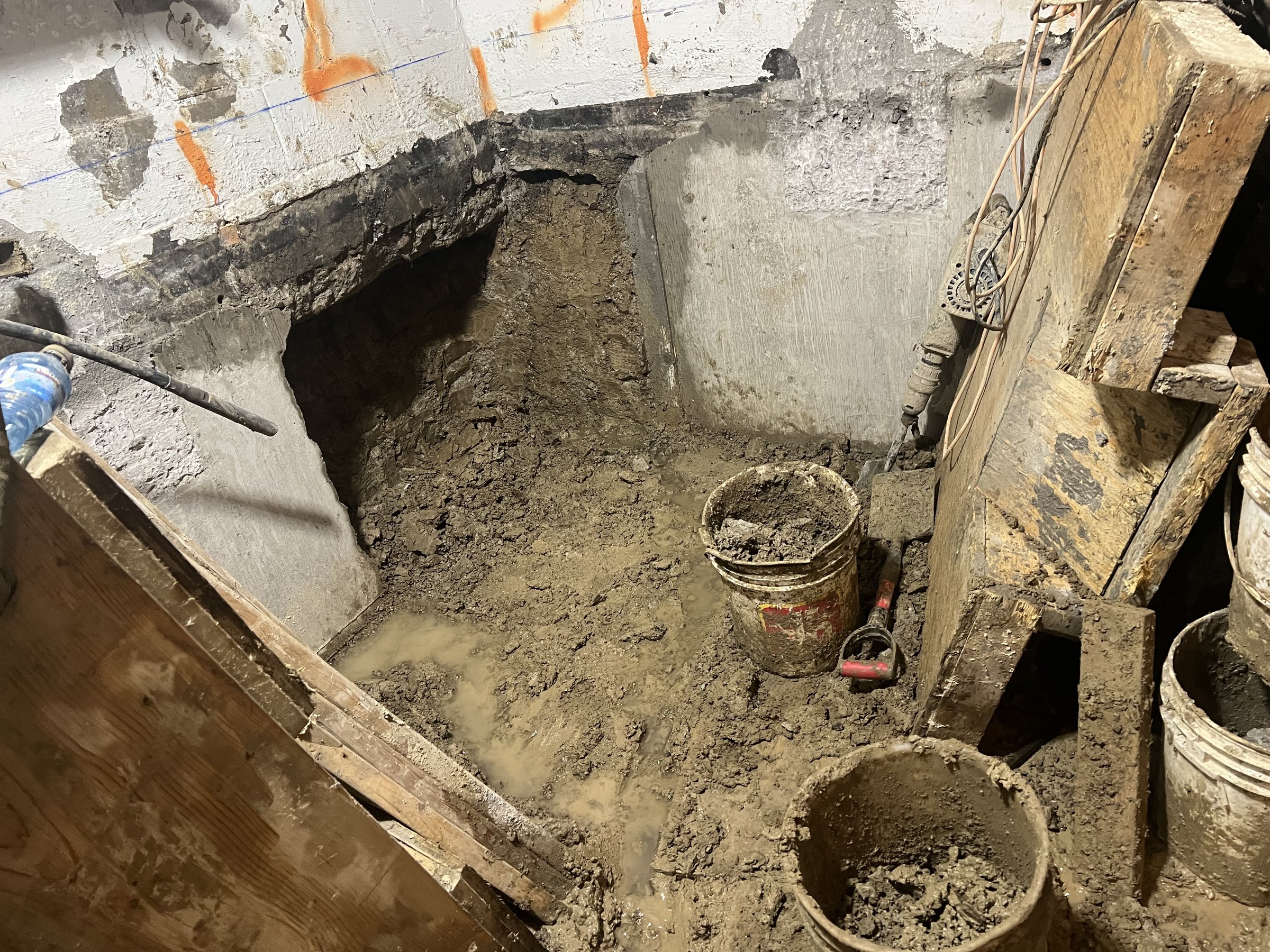 Basement underpinning — New Toronto