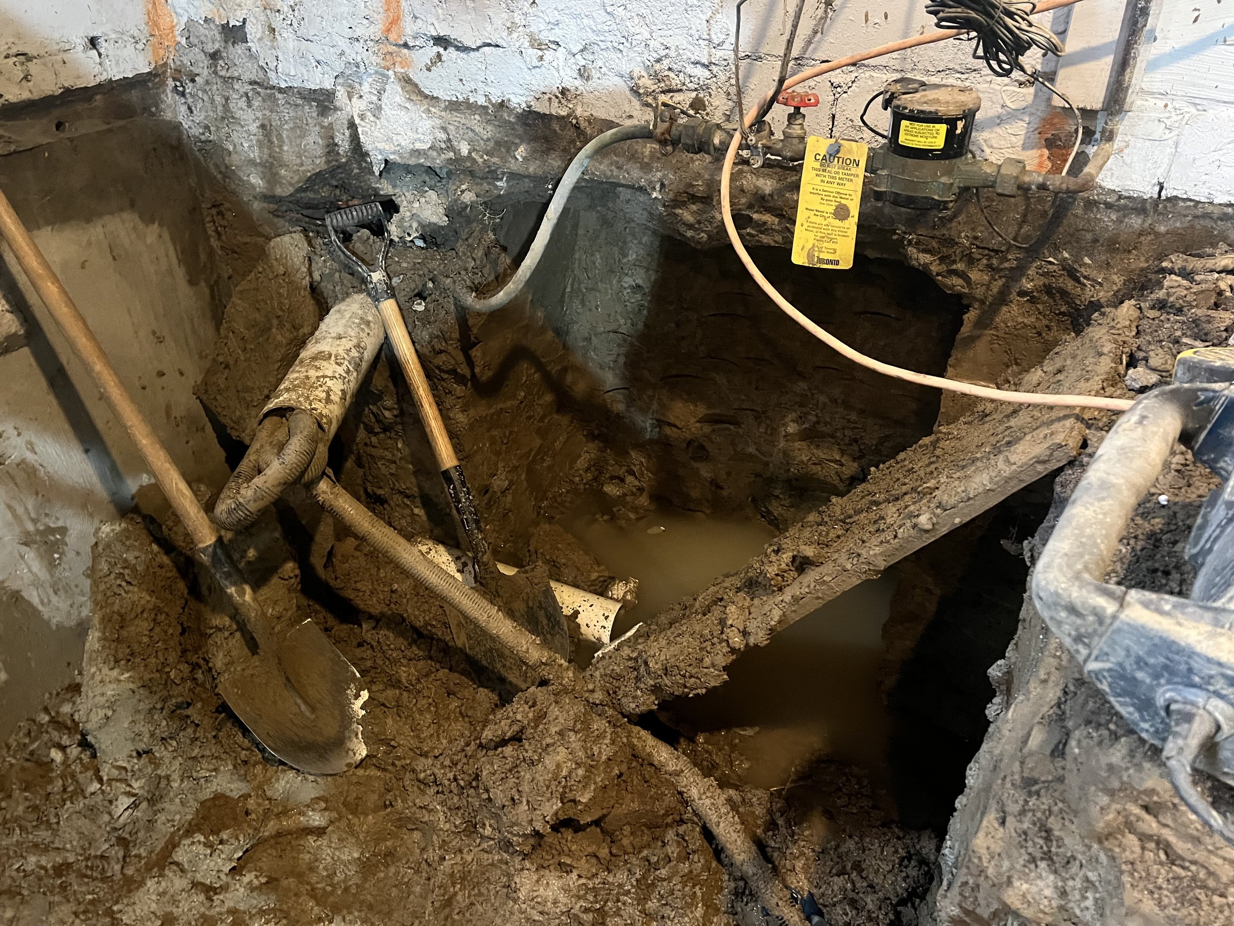 Basement underpinning — New Toronto