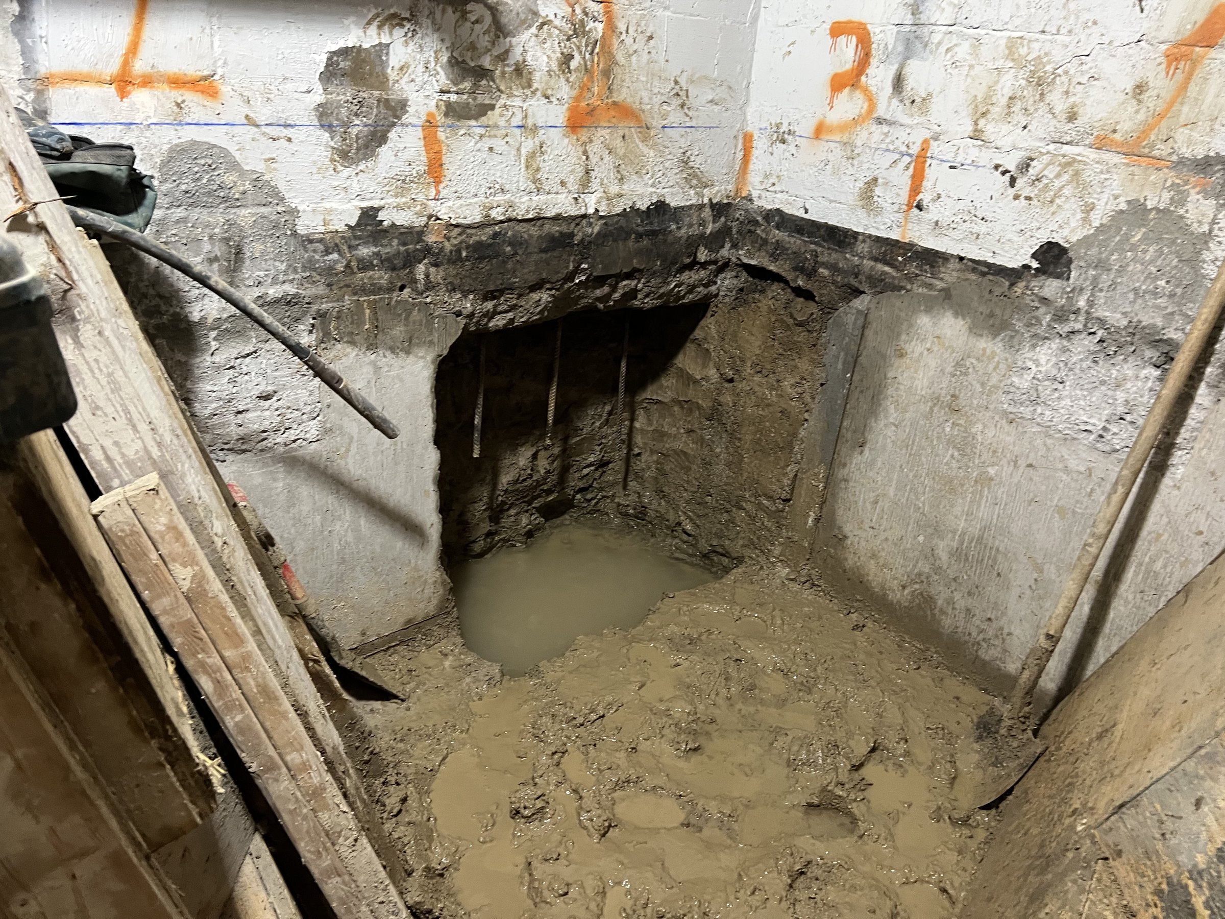 Basement underpinning — New Toronto