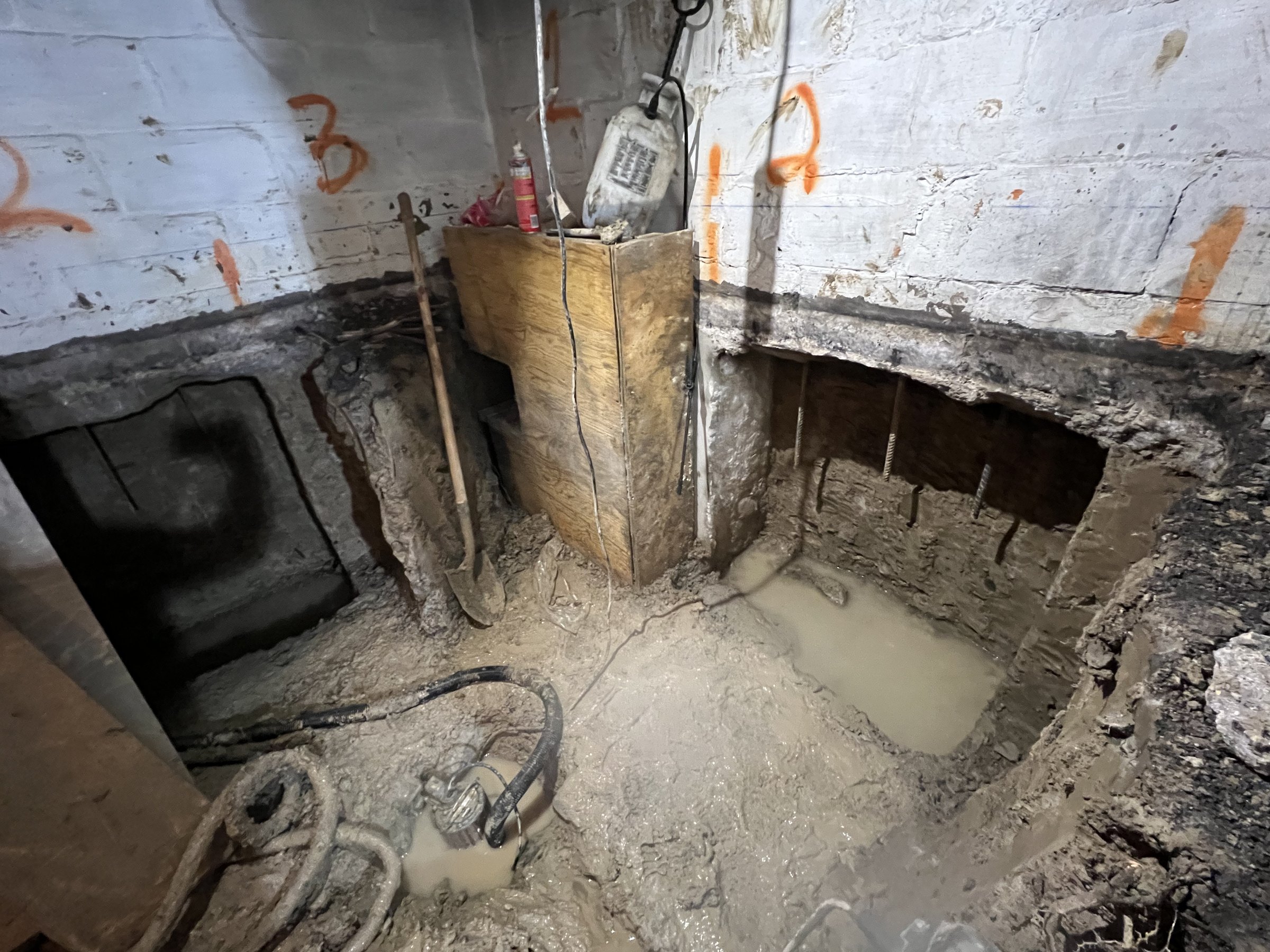 Basement underpinning — New Toronto