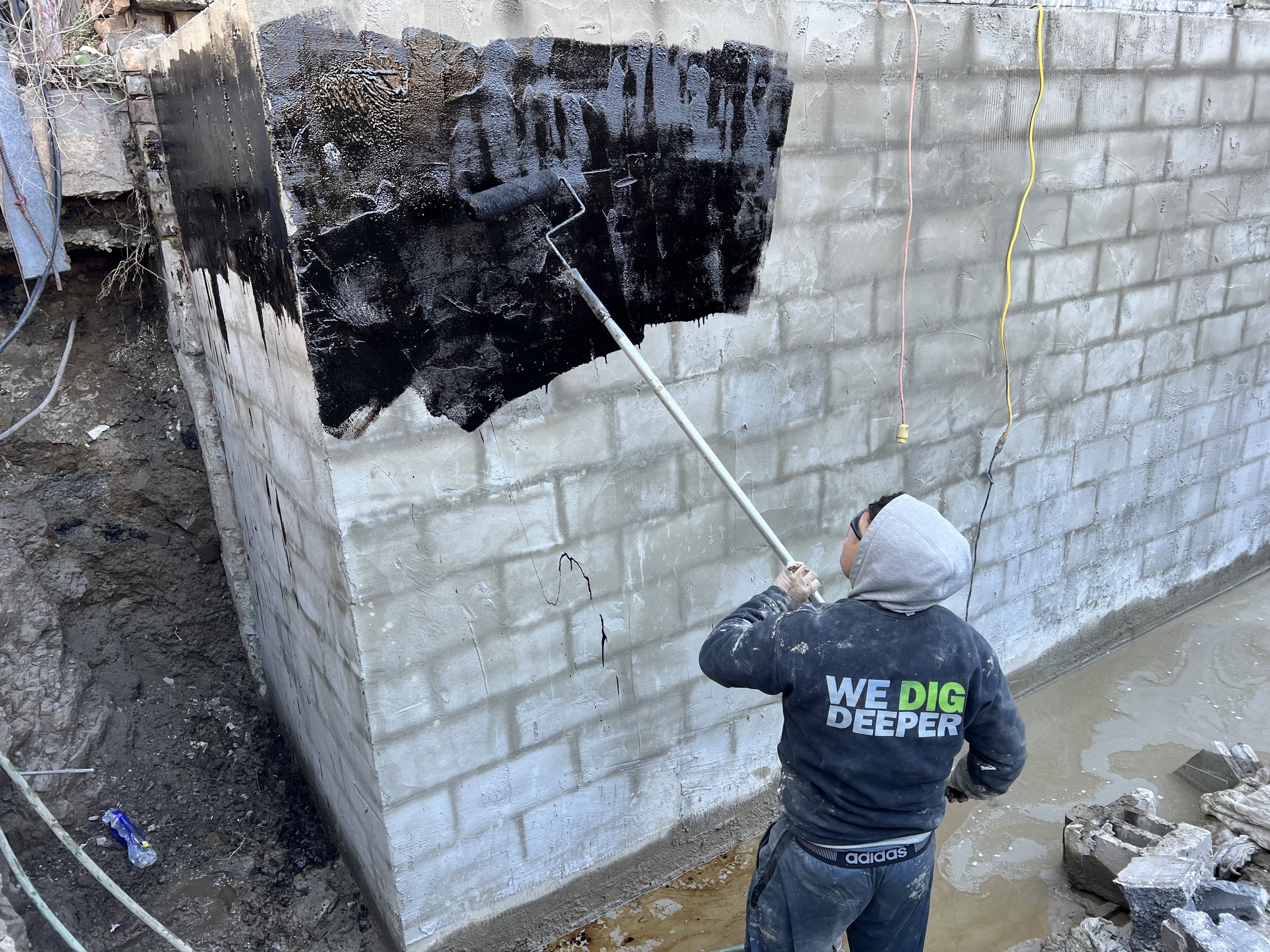 Basement underpinning — New Toronto