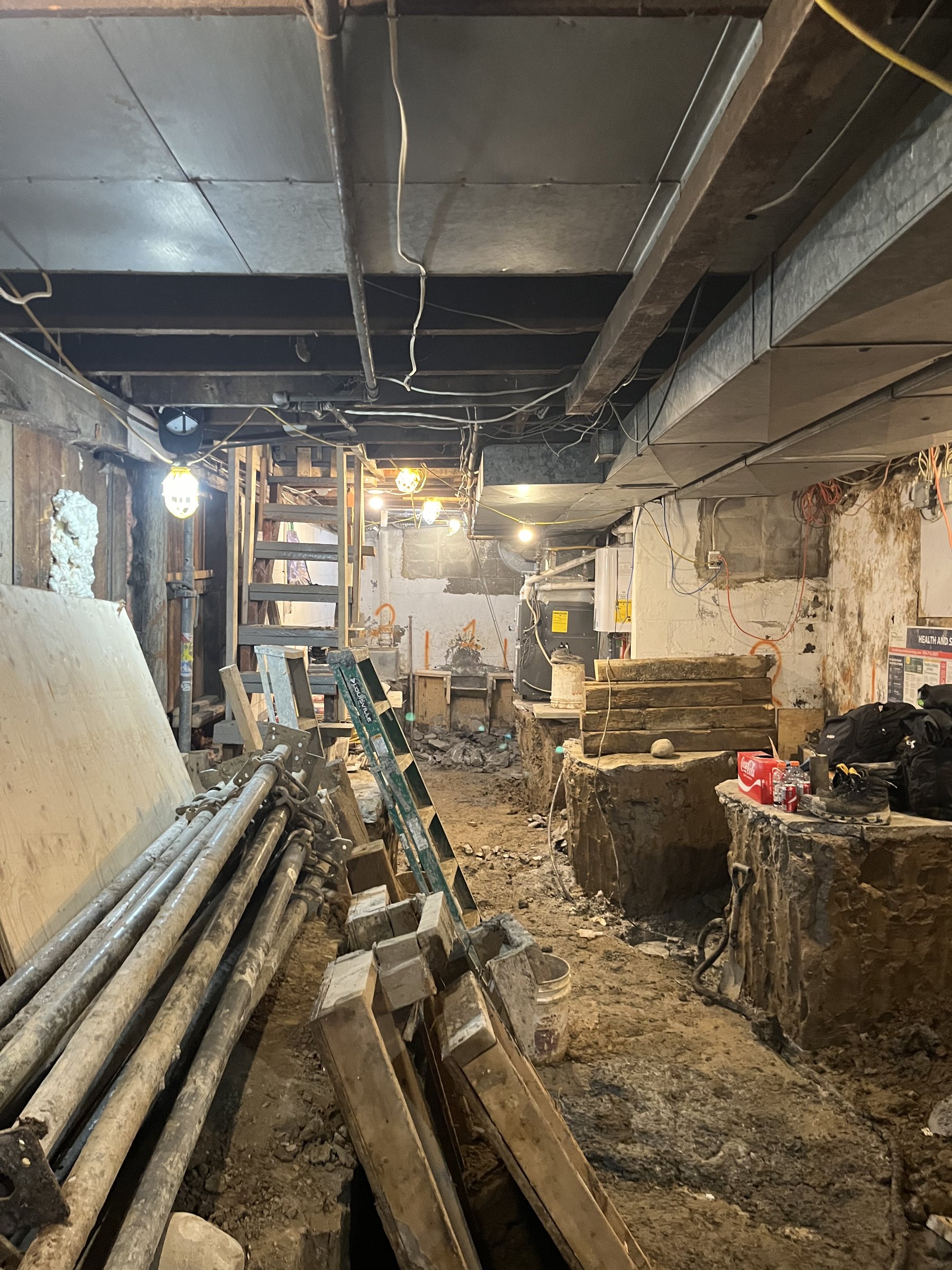 Basement underpinning — King West, Toronto
