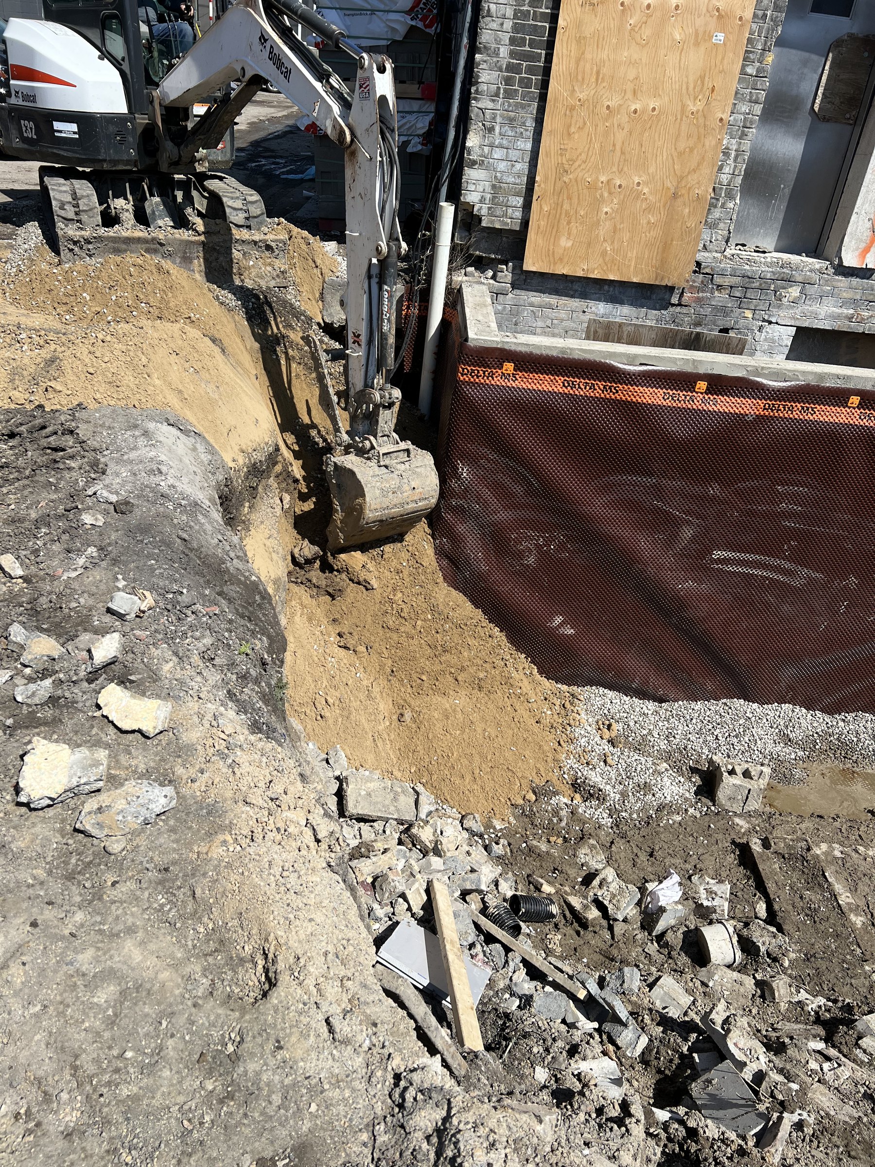 Basement underpinning — New Toronto