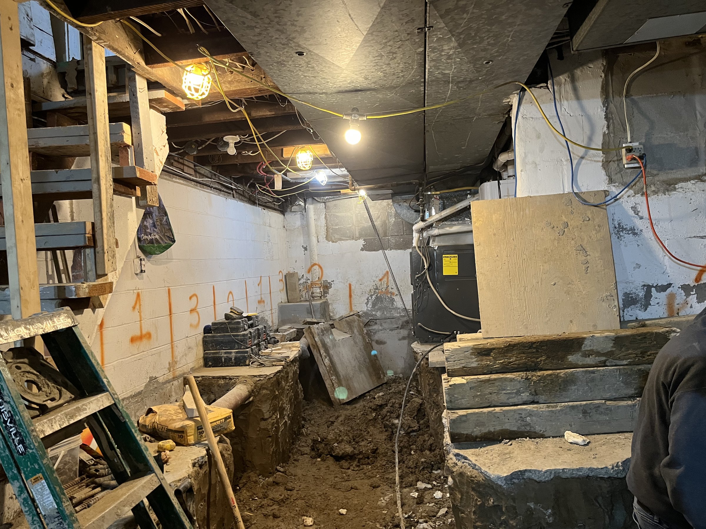 Basement underpinning — King West, Toronto