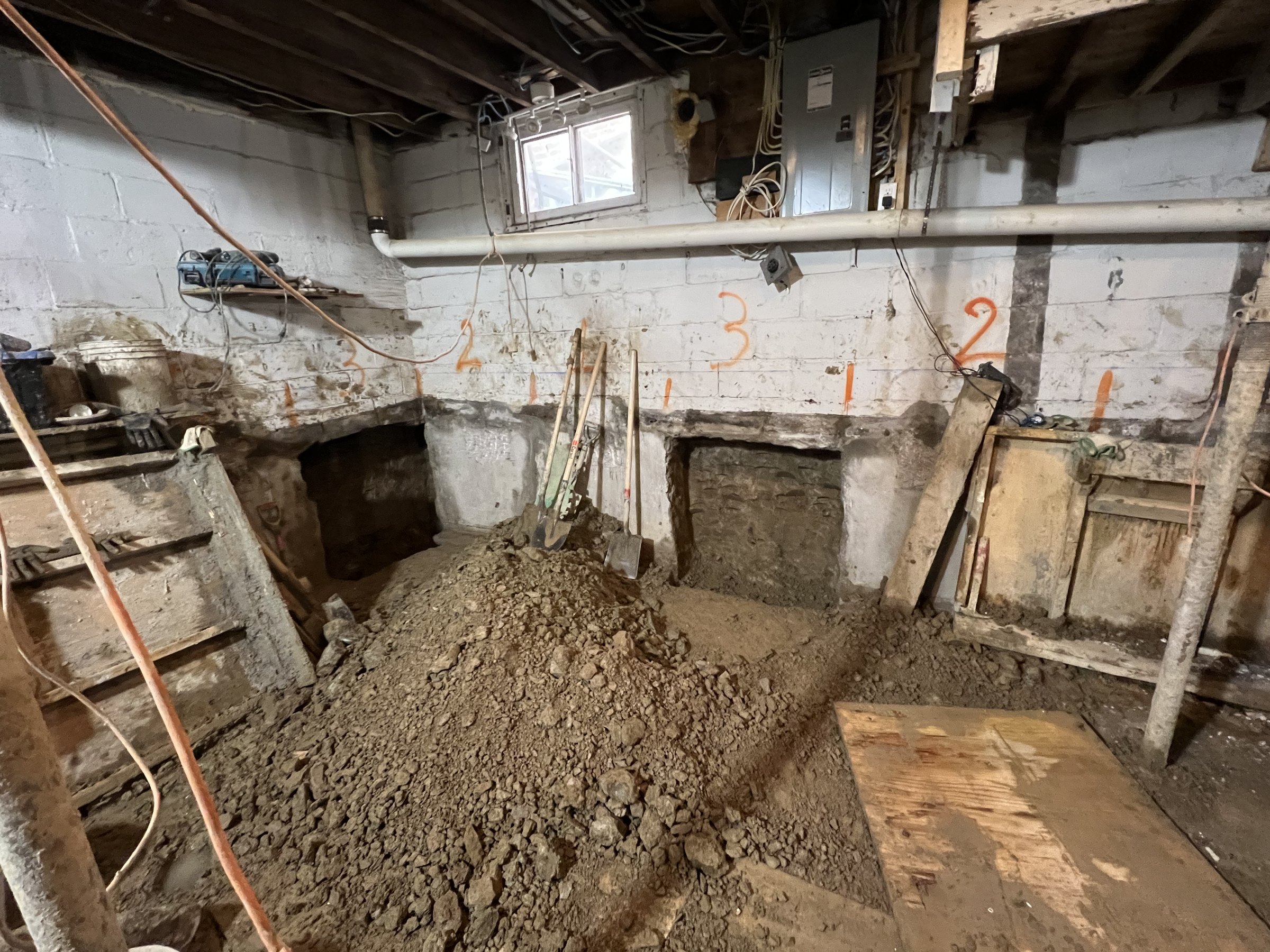 Basement underpinning — New Toronto
