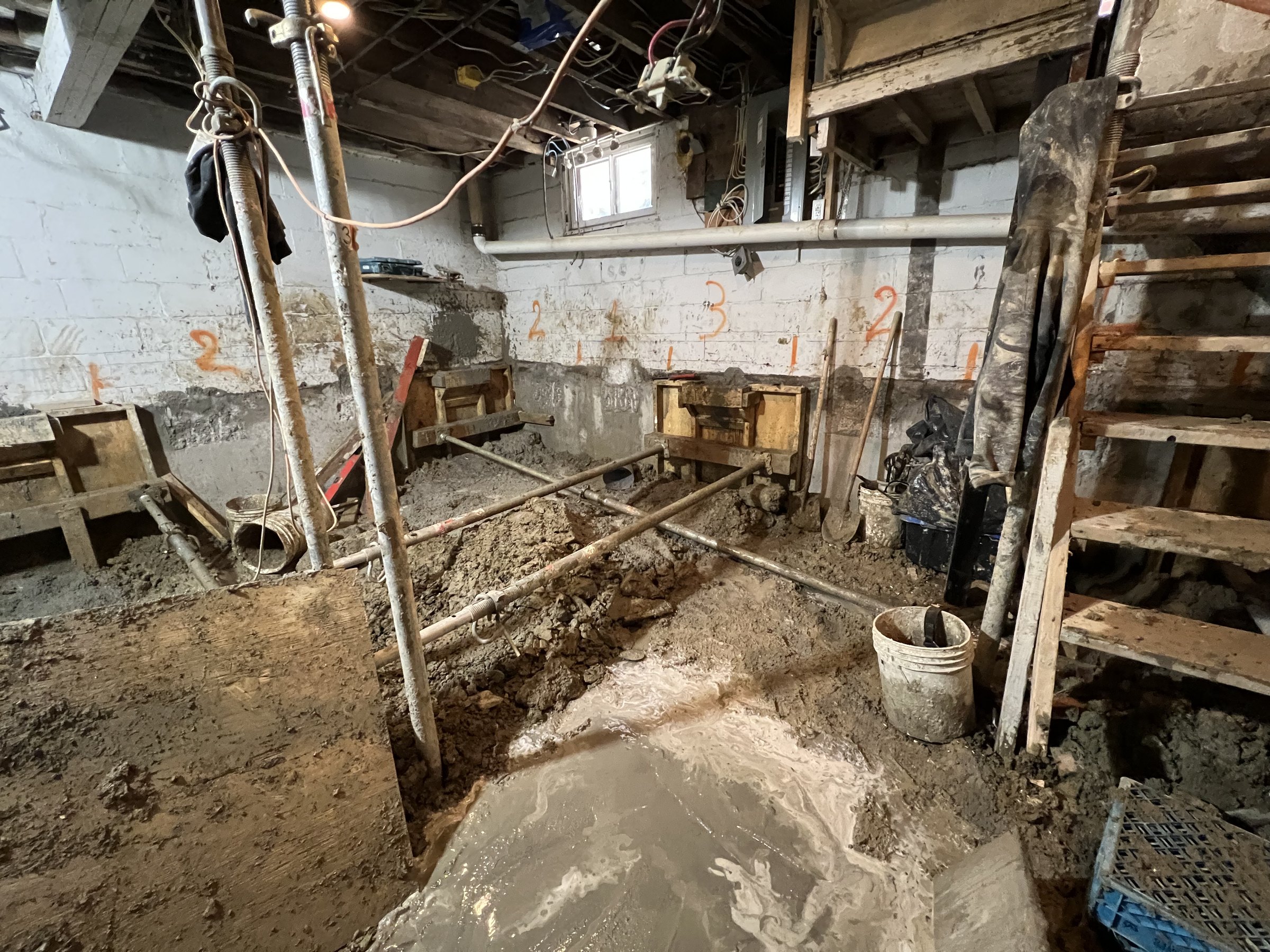 Basement underpinning — New Toronto