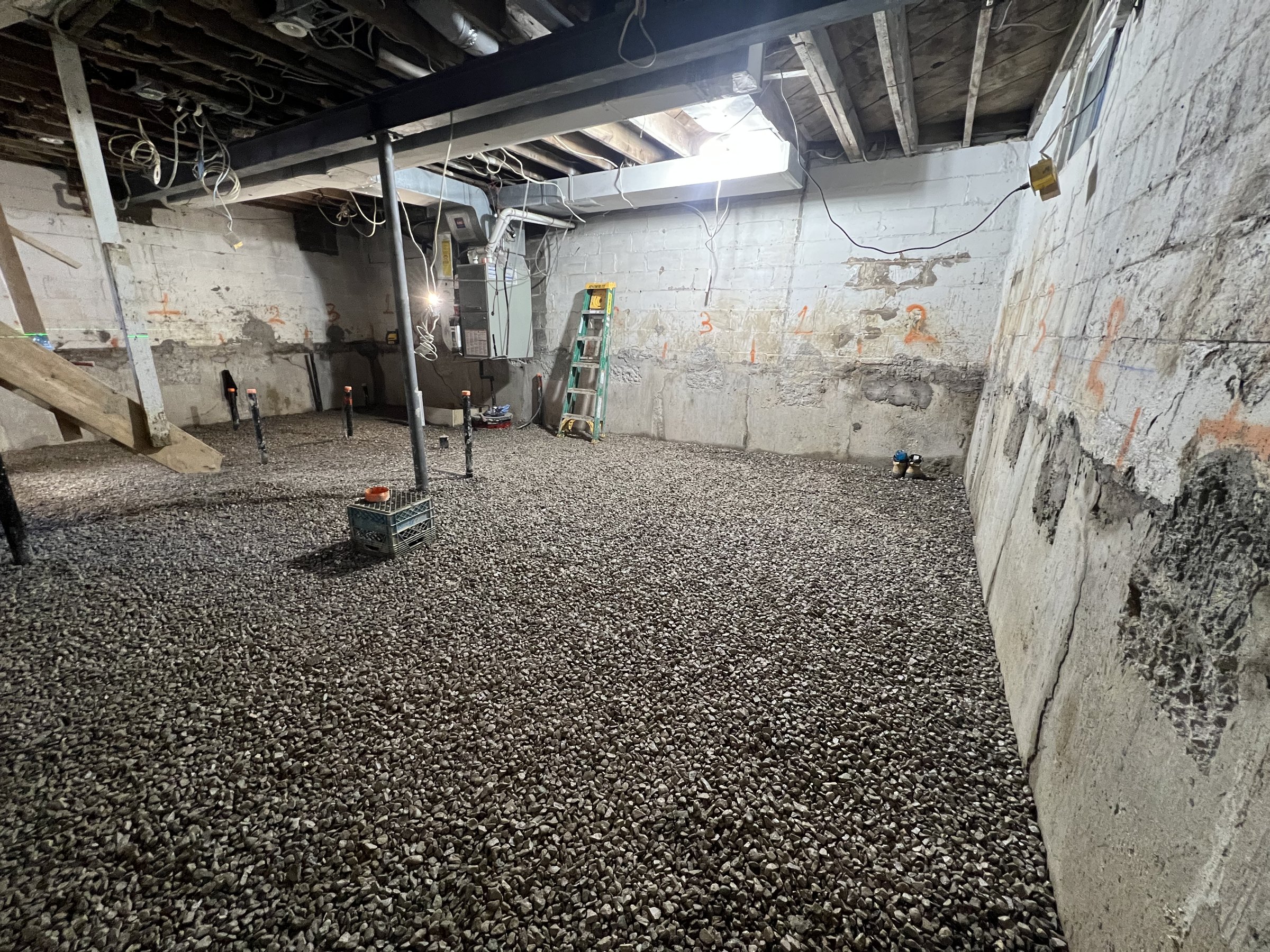 Basement underpinning — New Toronto