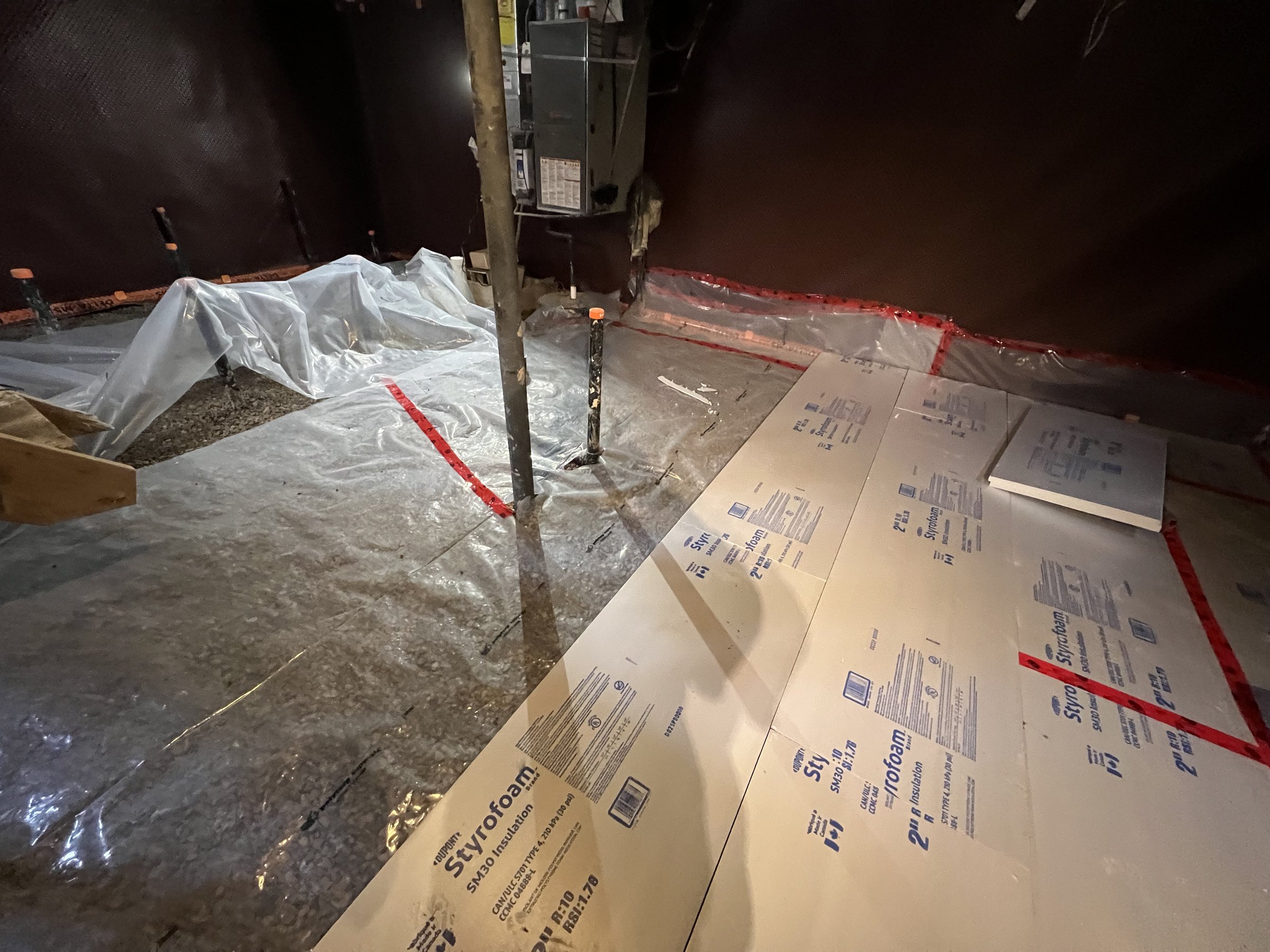 Basement underpinning — New Toronto