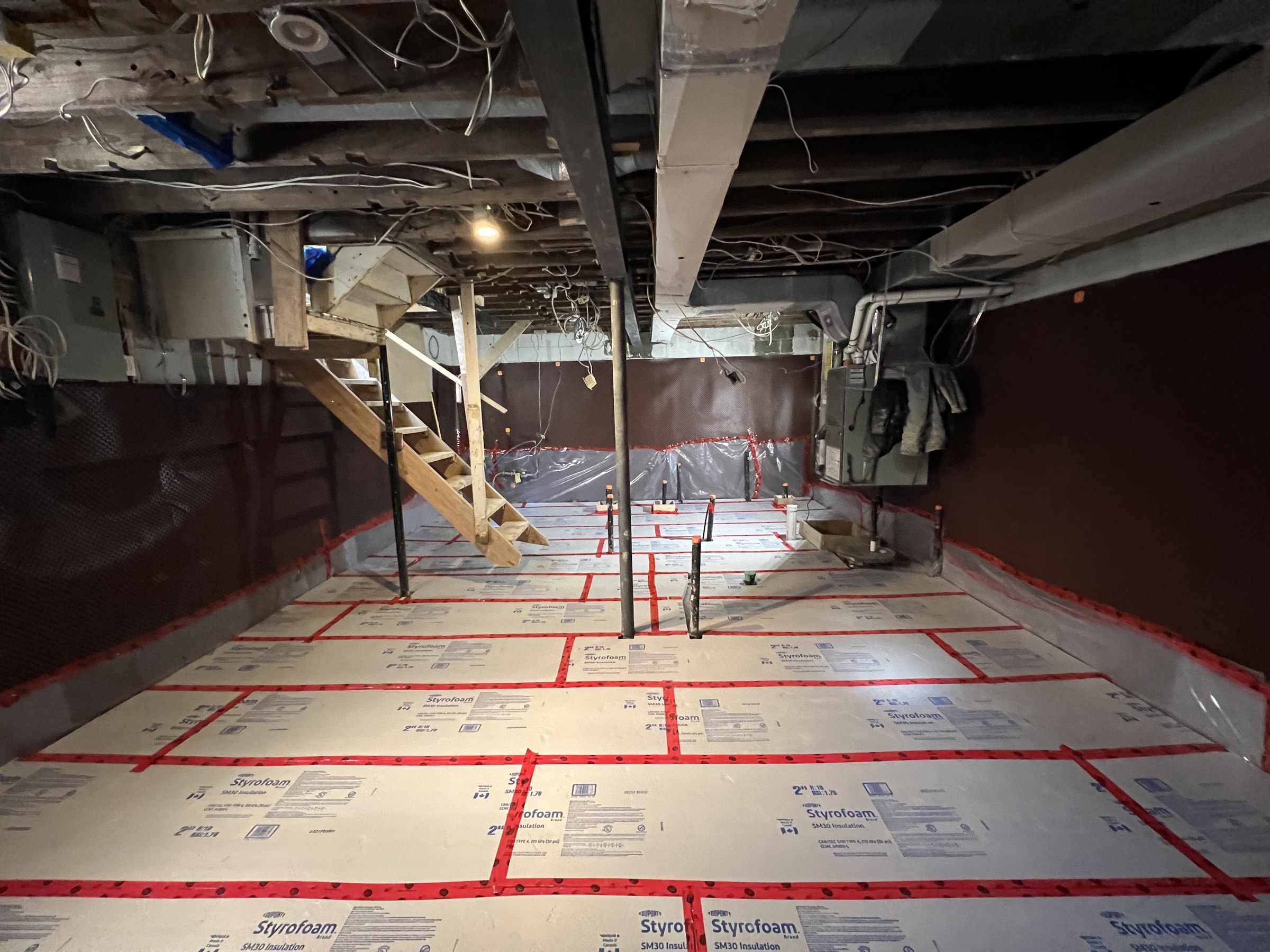 Basement underpinning project — New Toronto