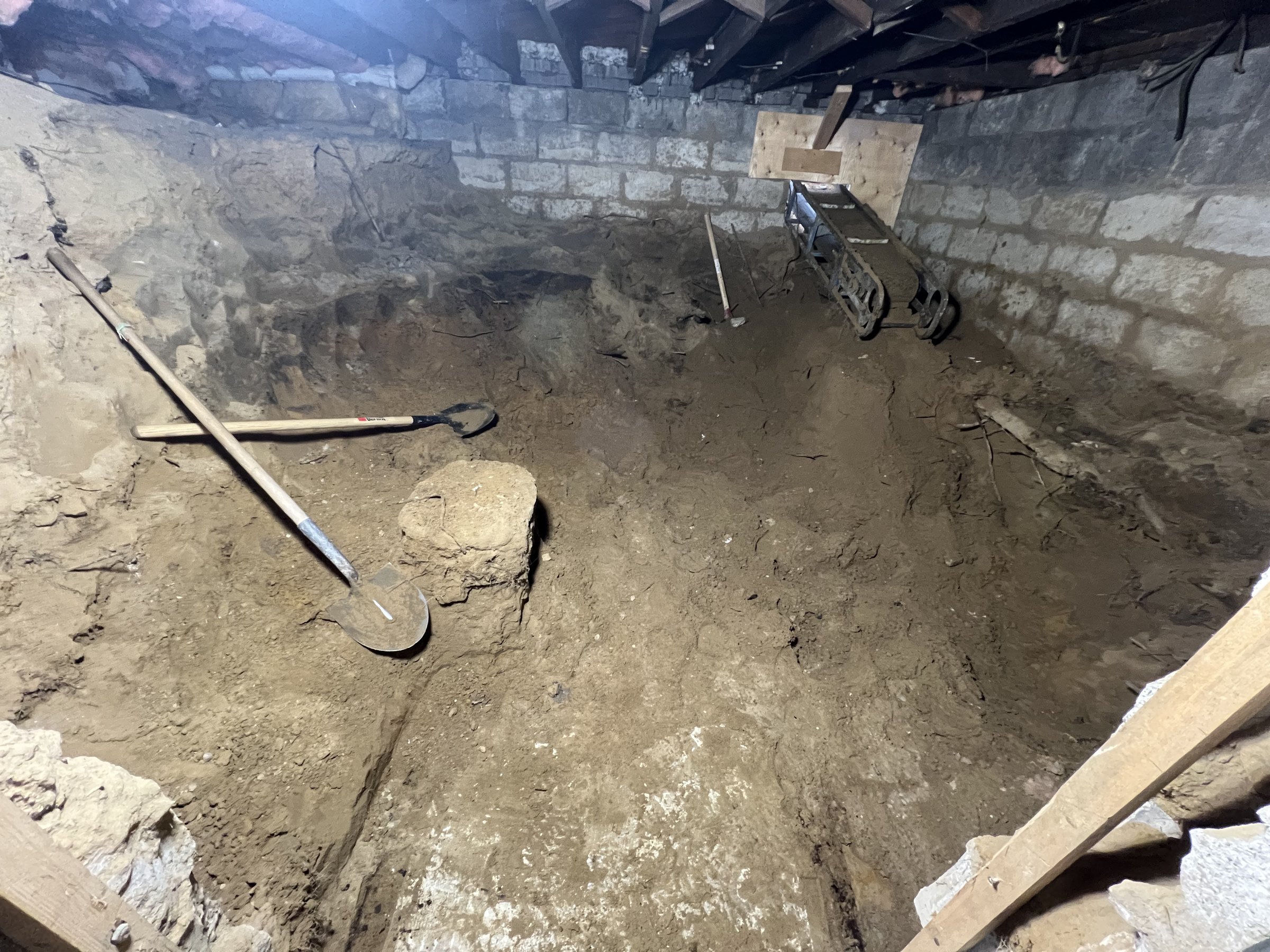 Basement underpinning — The Beaches, Toronto