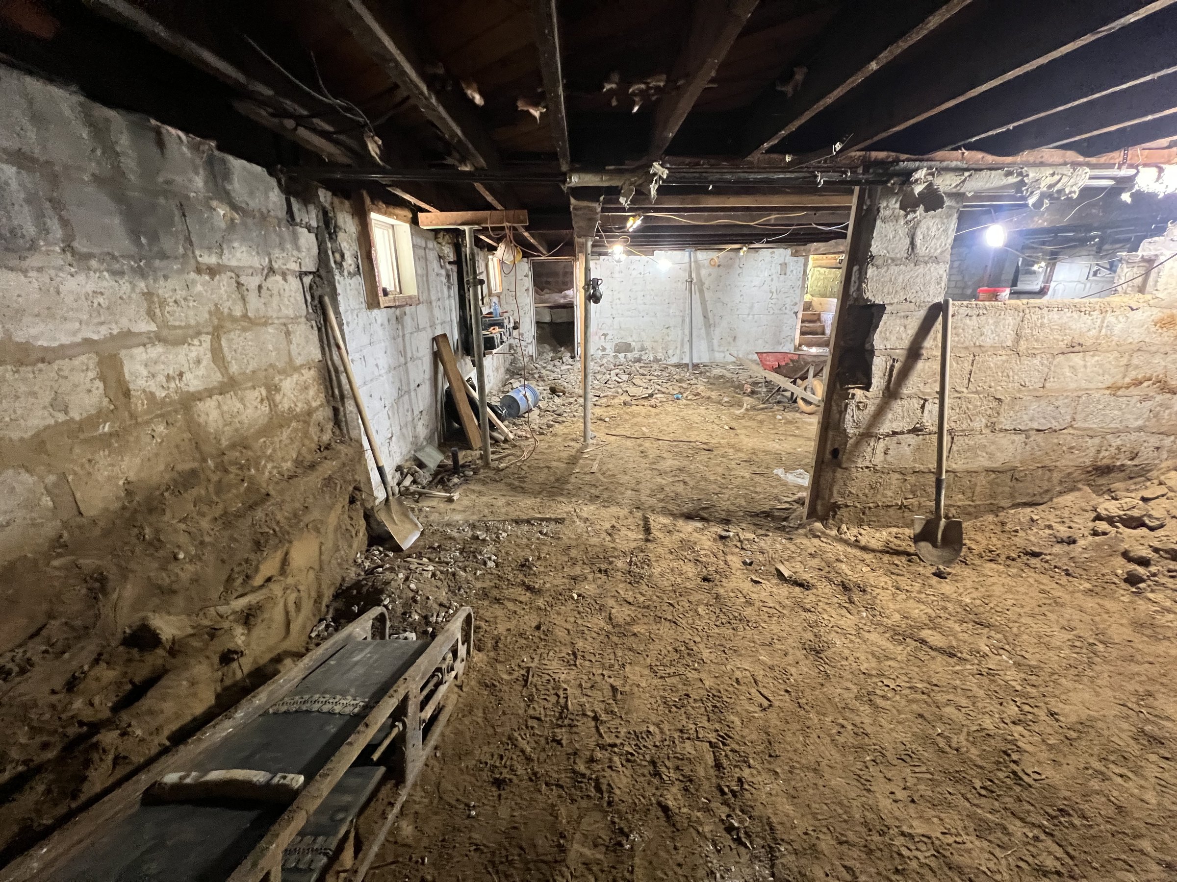 Basement underpinning — The Beaches, Toronto