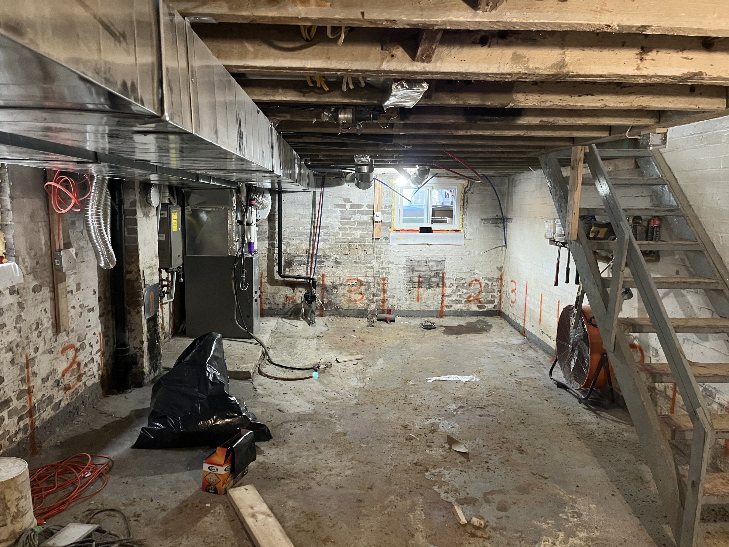 Basement underpinning — Broadview North, Toronto