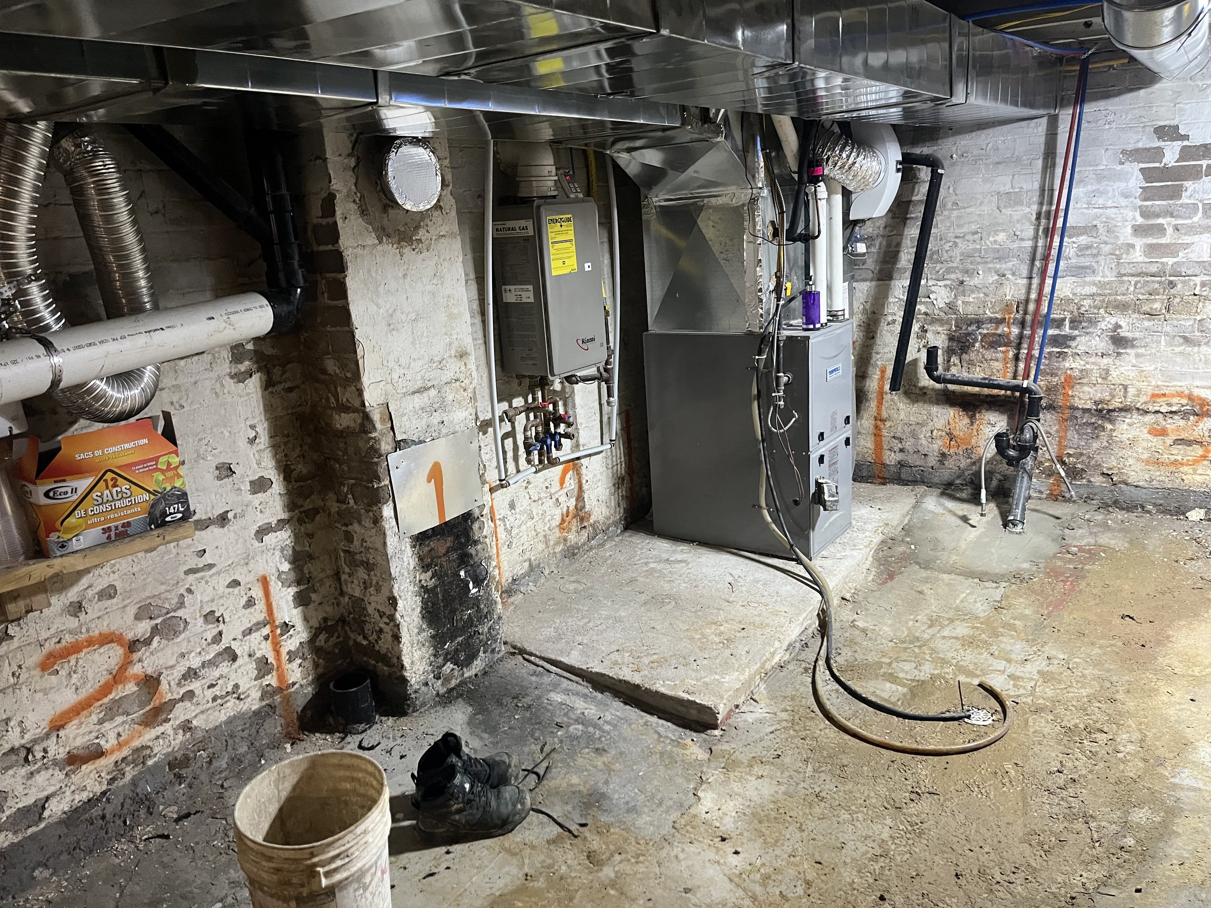 Basement underpinning — Broadview North, Toronto