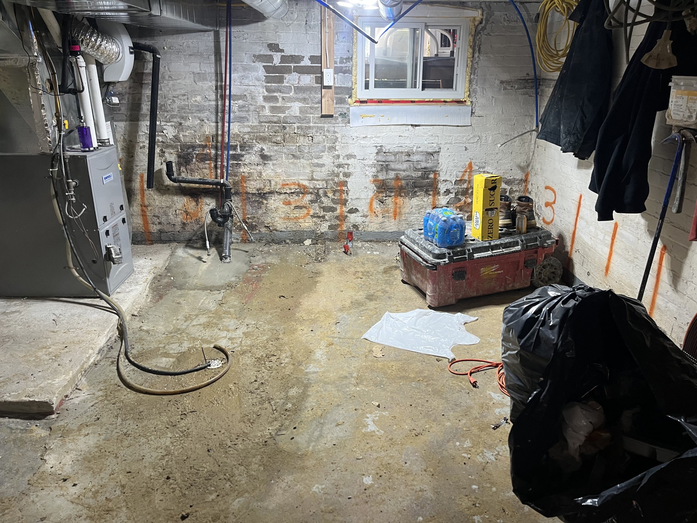 Basement underpinning — Broadview North, Toronto