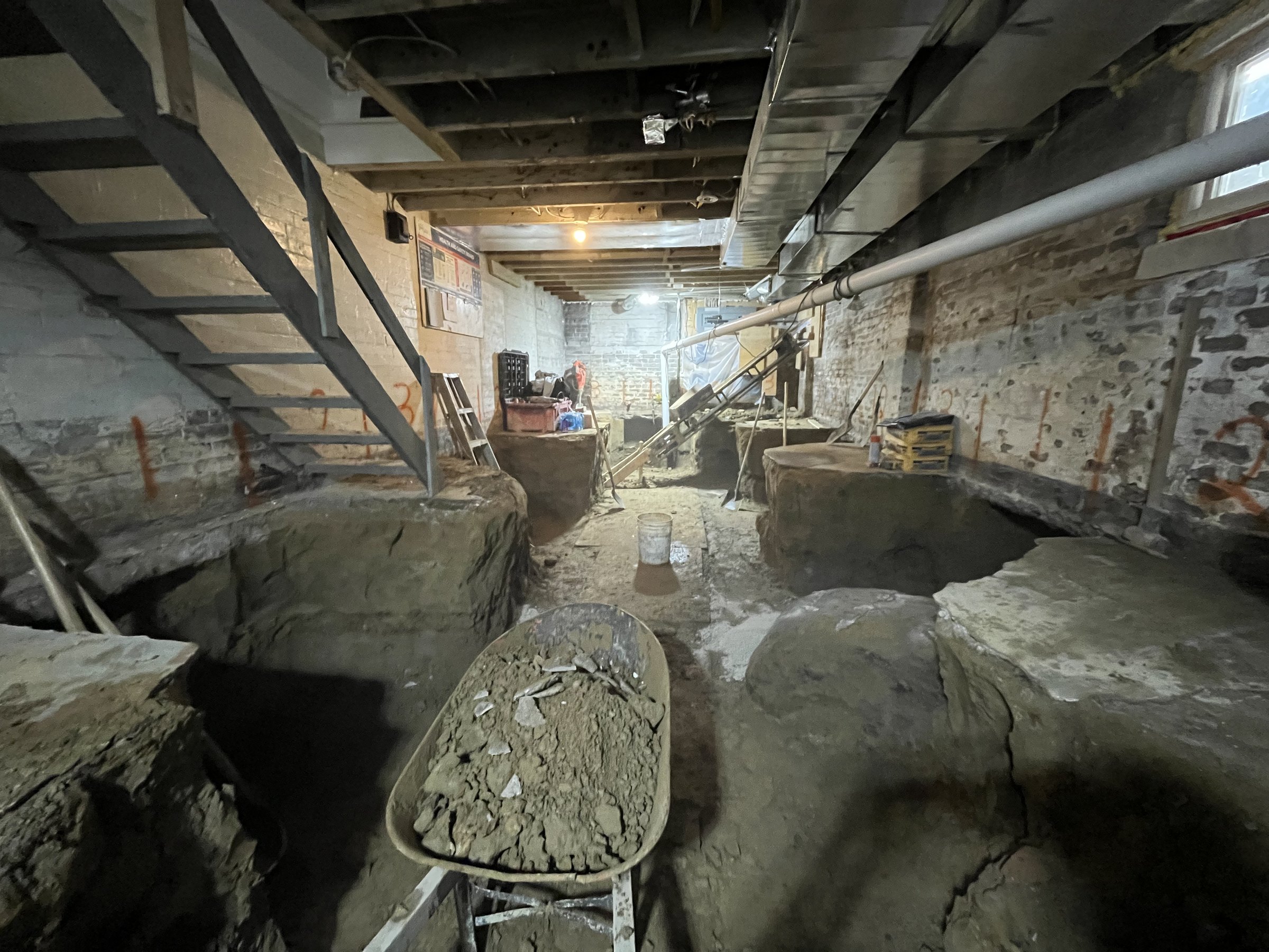 Basement underpinning — Broadview North, Toronto