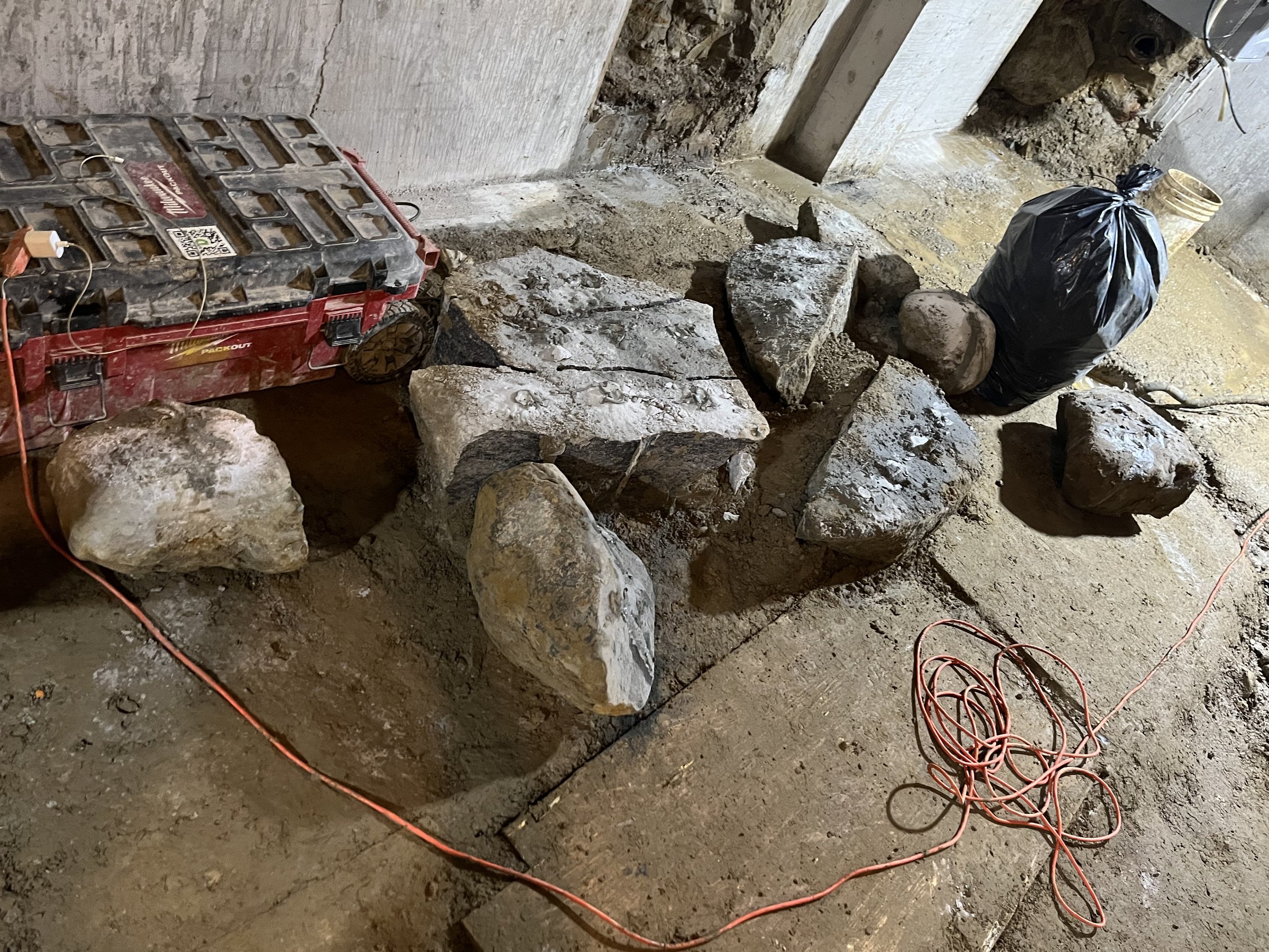 Basement underpinning — Broadview North, Toronto