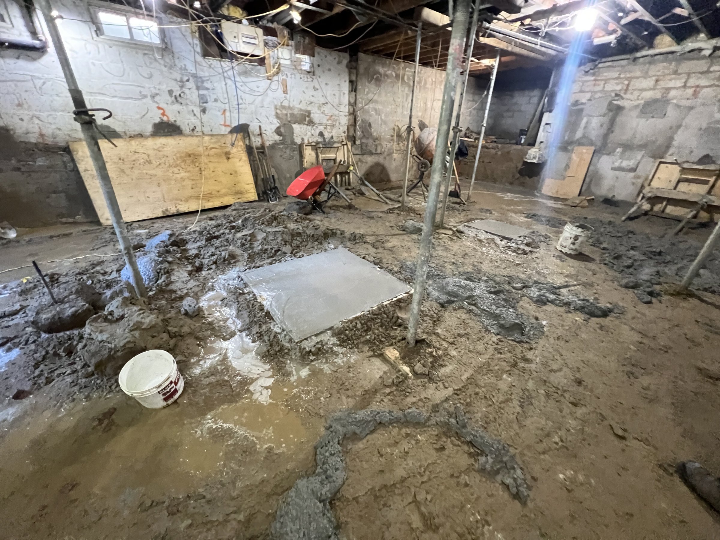 Basement underpinning — The Beaches, Toronto