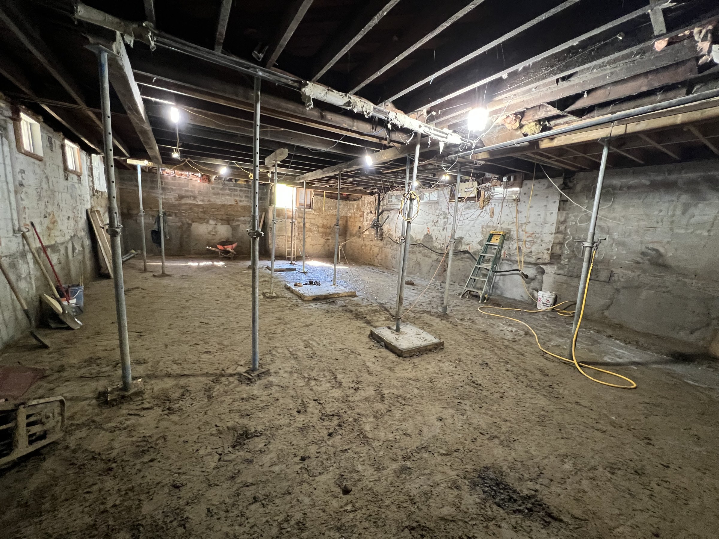 Basement underpinning — The Beaches, Toronto