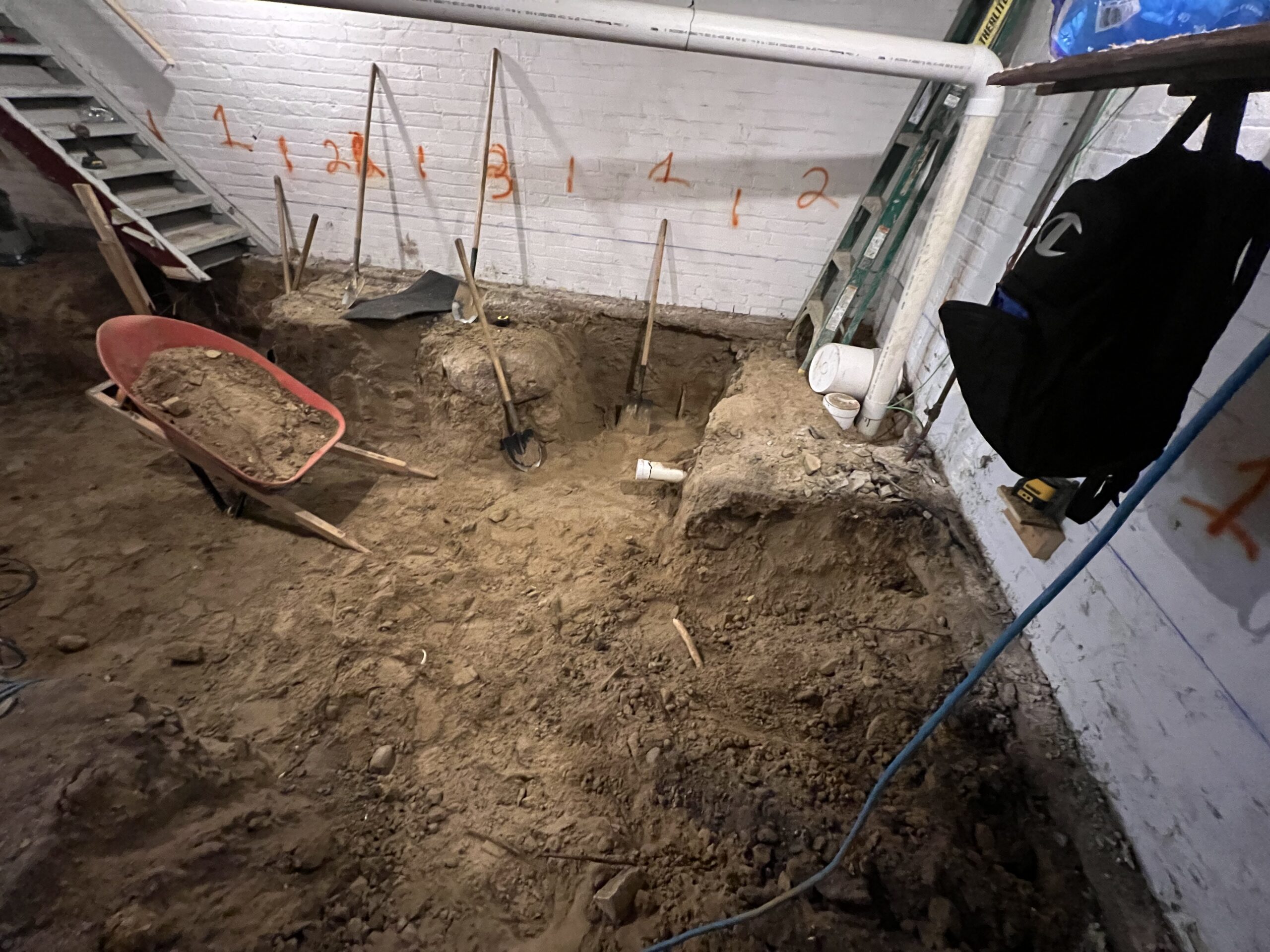 Basement underpinning — Blake-Jones, Toronto