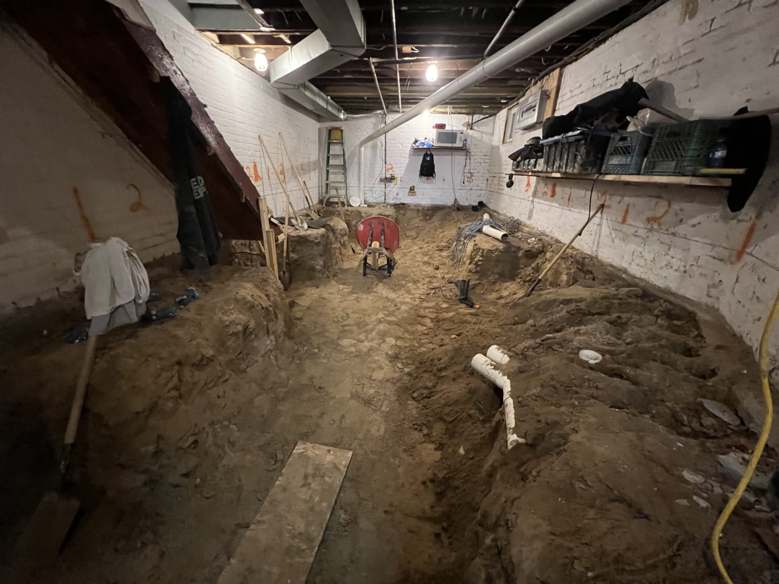 Basement underpinning — Blake-Jones, Toronto