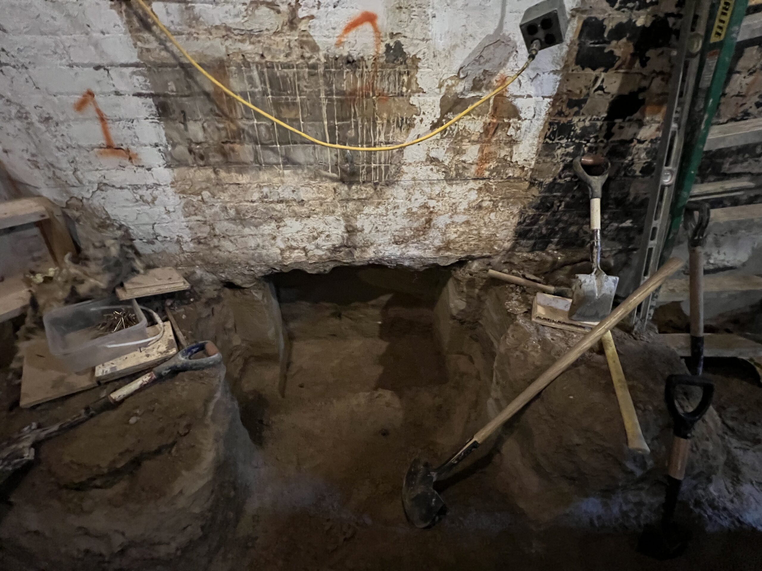 Basement underpinning — Blake-Jones, Toronto
