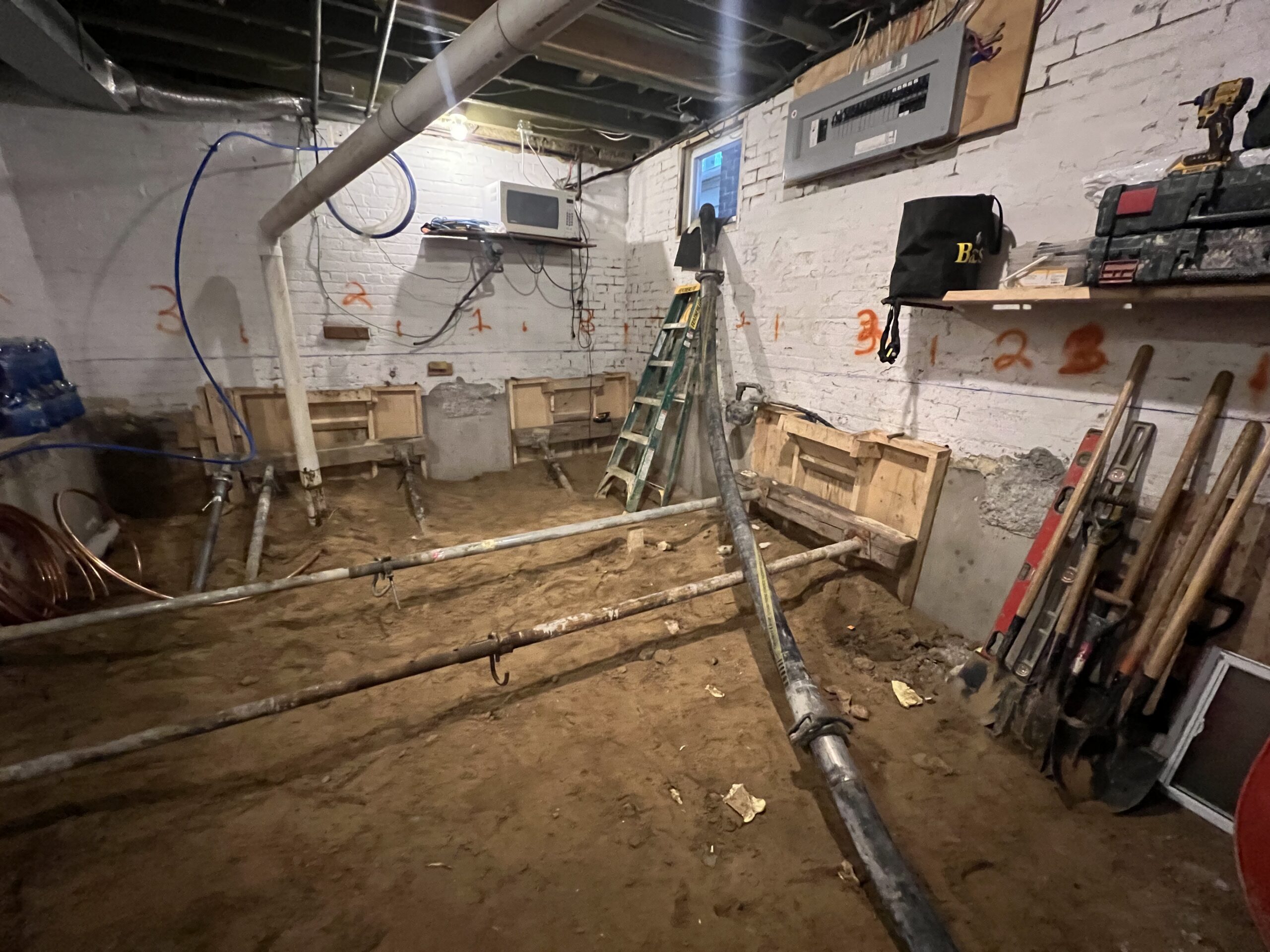 Basement underpinning — Blake-Jones, Toronto