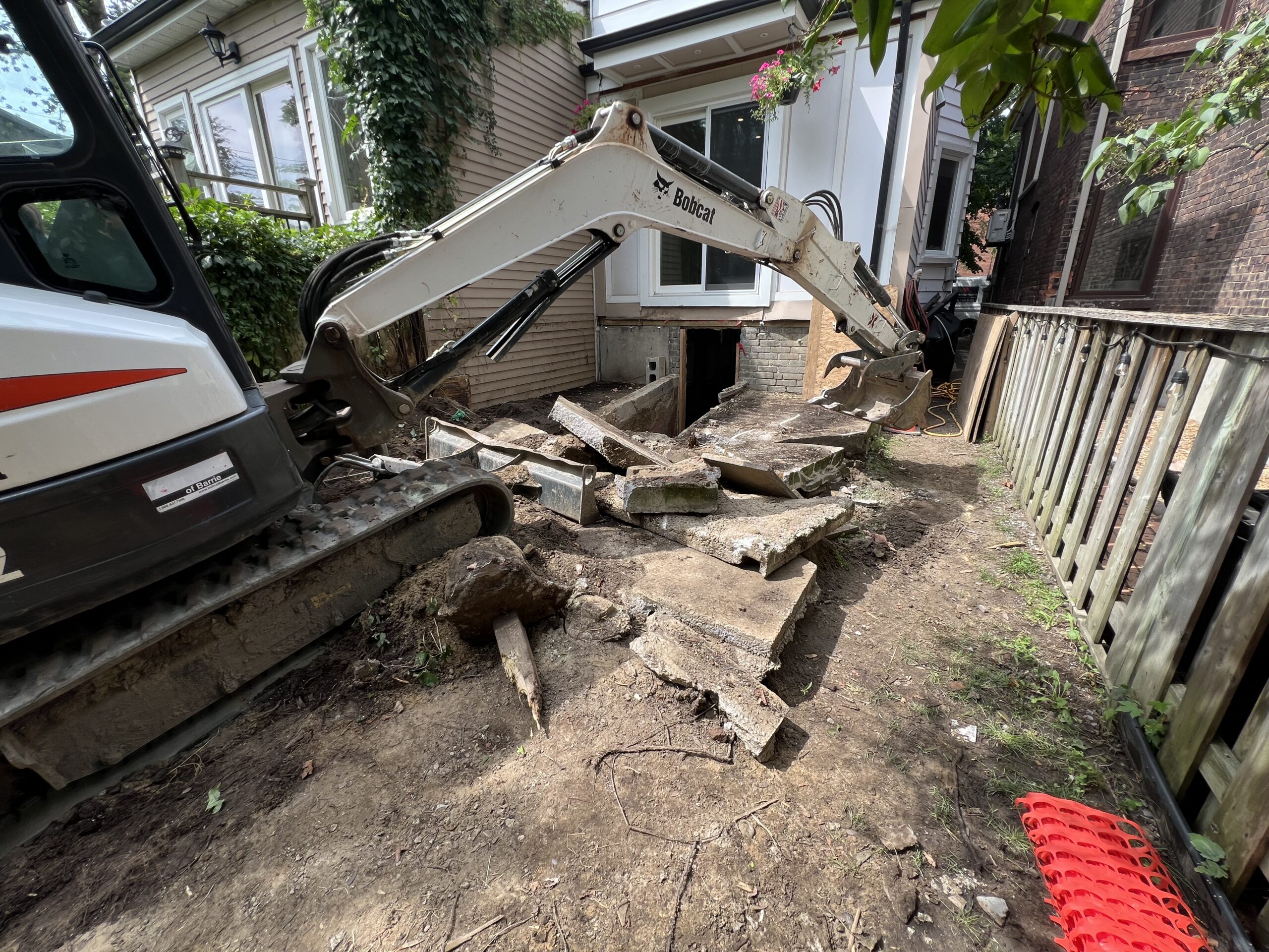 Basement underpinning — Blake-Jones, Toronto