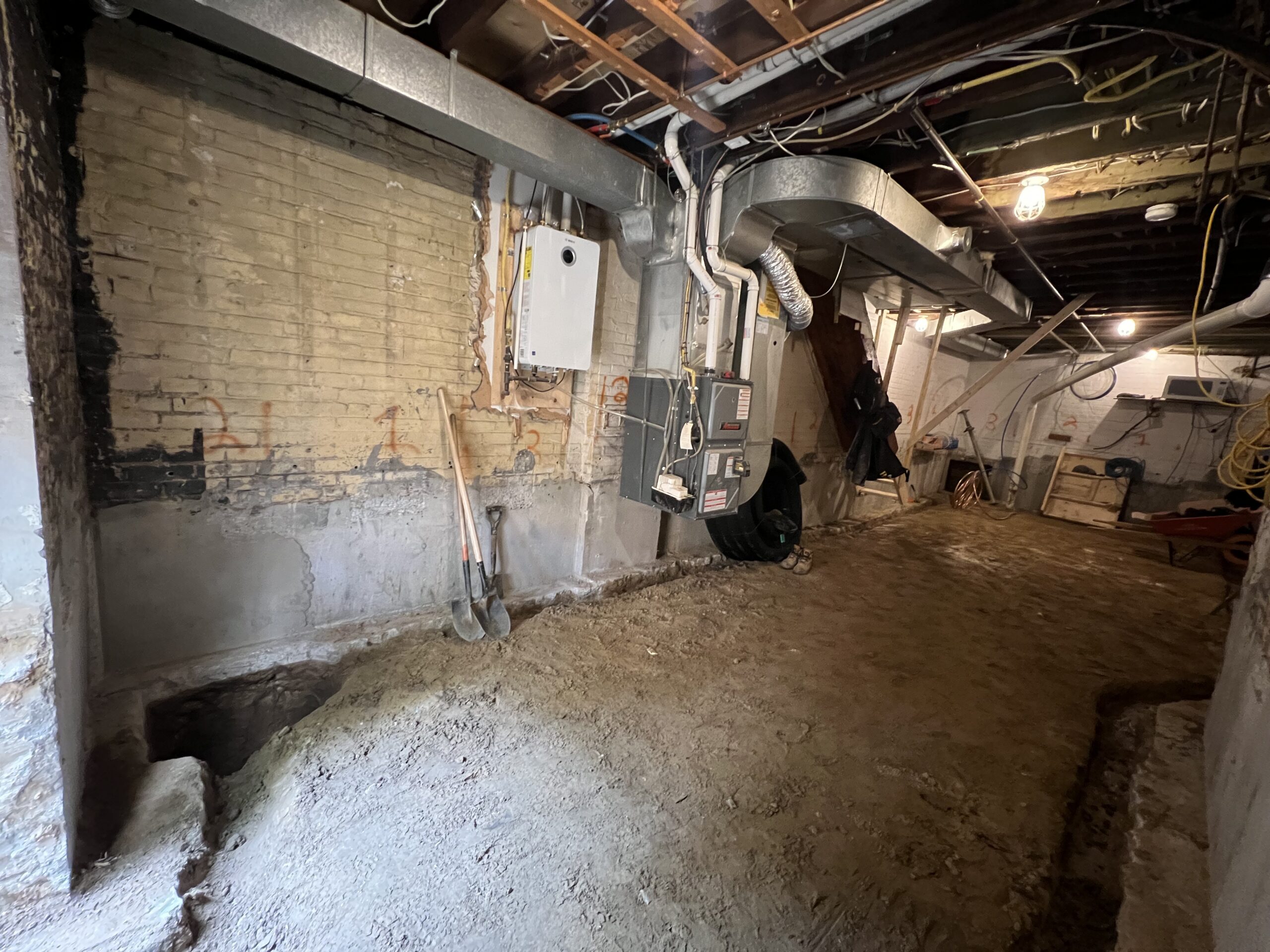 Basement underpinning — Blake-Jones, Toronto