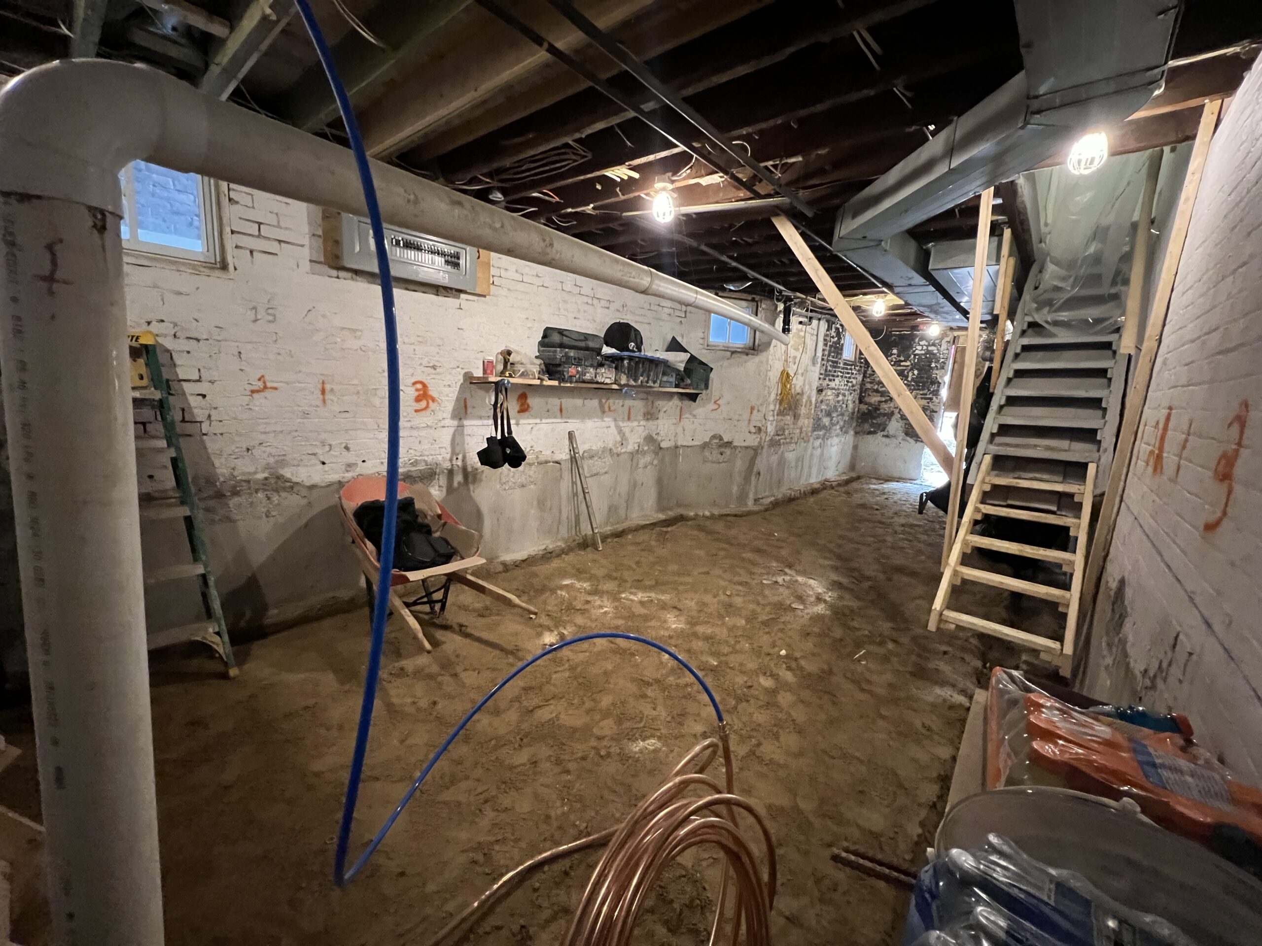 Basement underpinning — Blake-Jones, Toronto