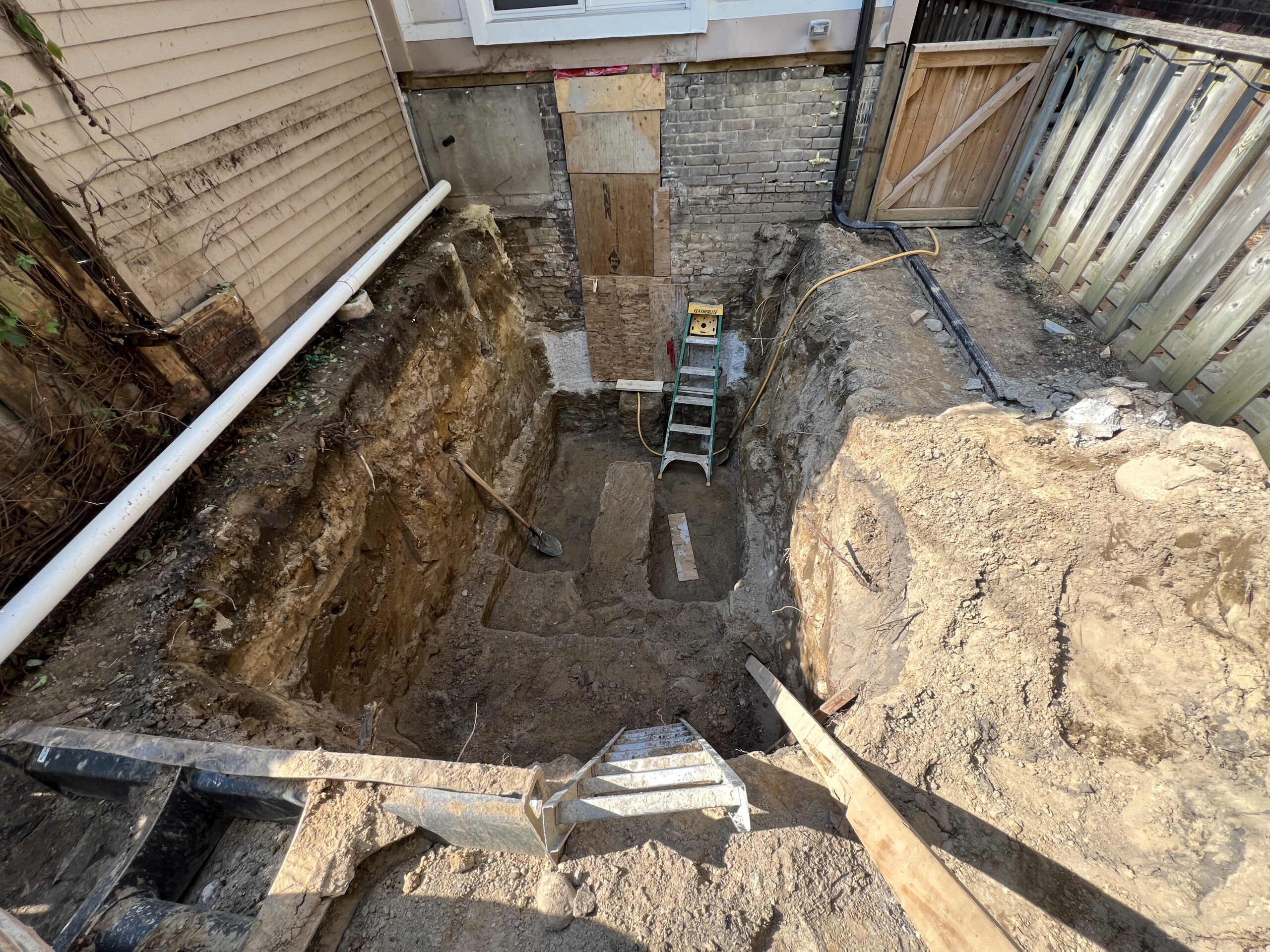 Basement underpinning — Blake-Jones, Toronto