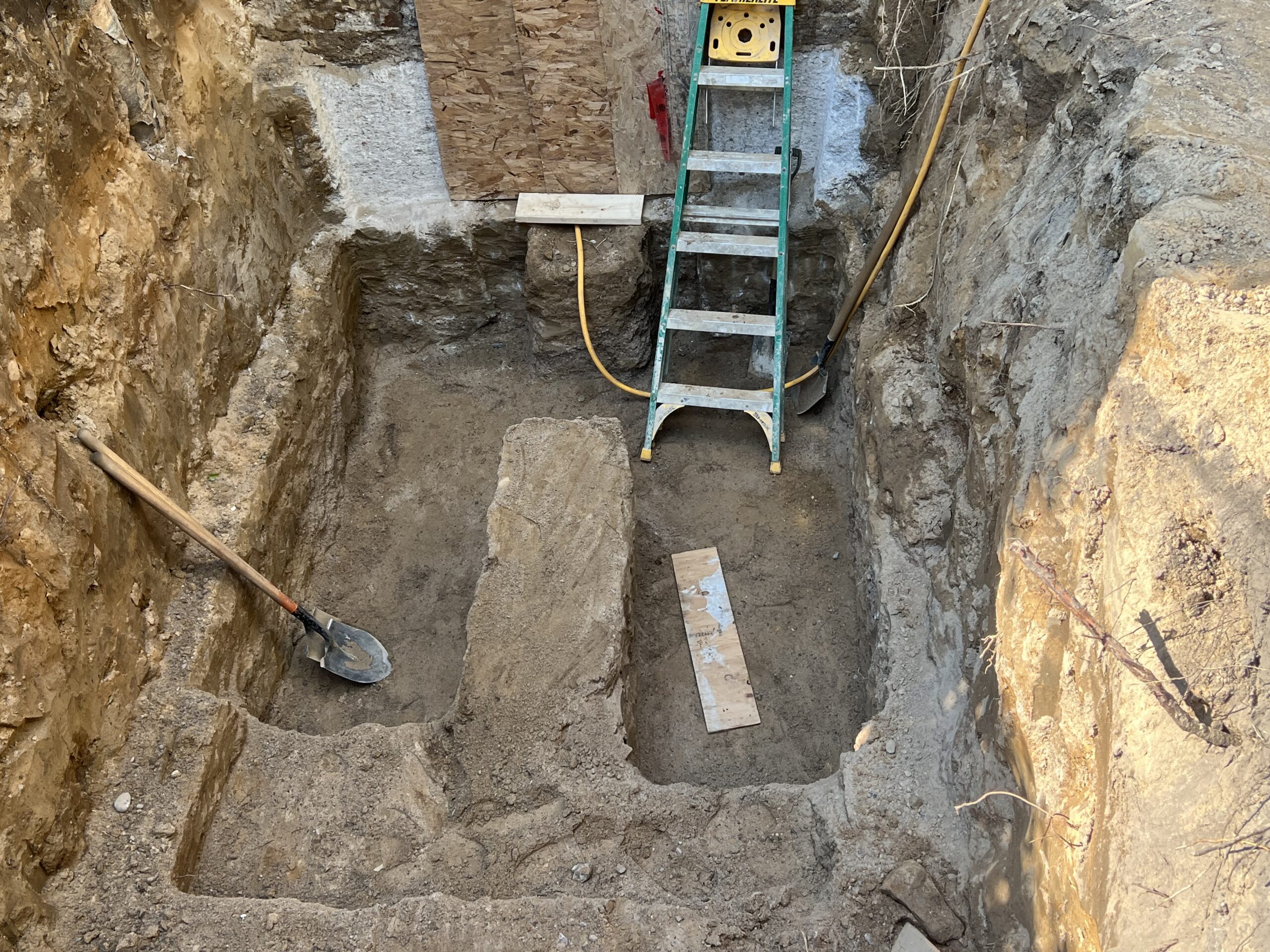 Basement underpinning — Blake-Jones, Toronto
