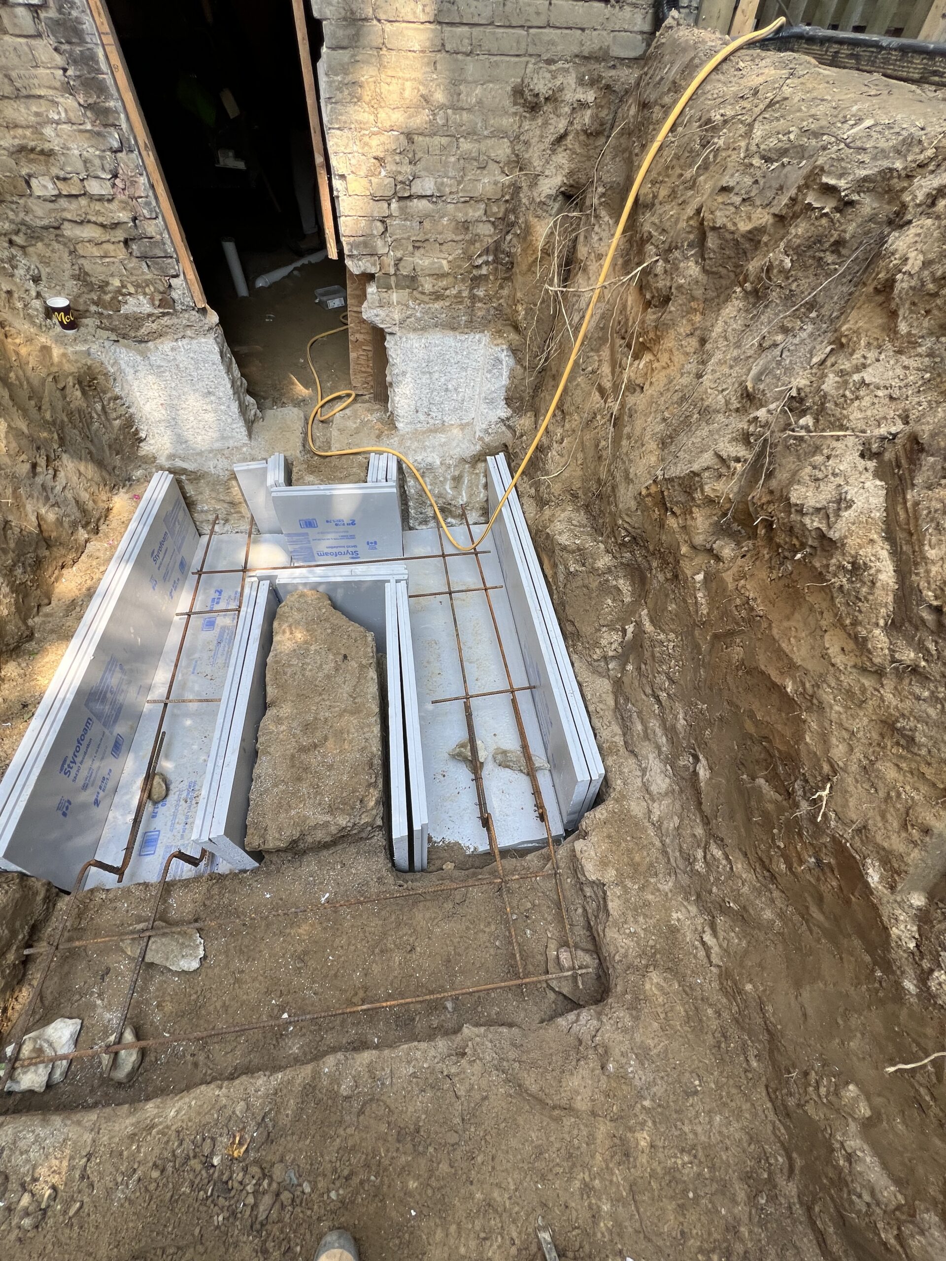 Basement underpinning — Blake-Jones, Toronto