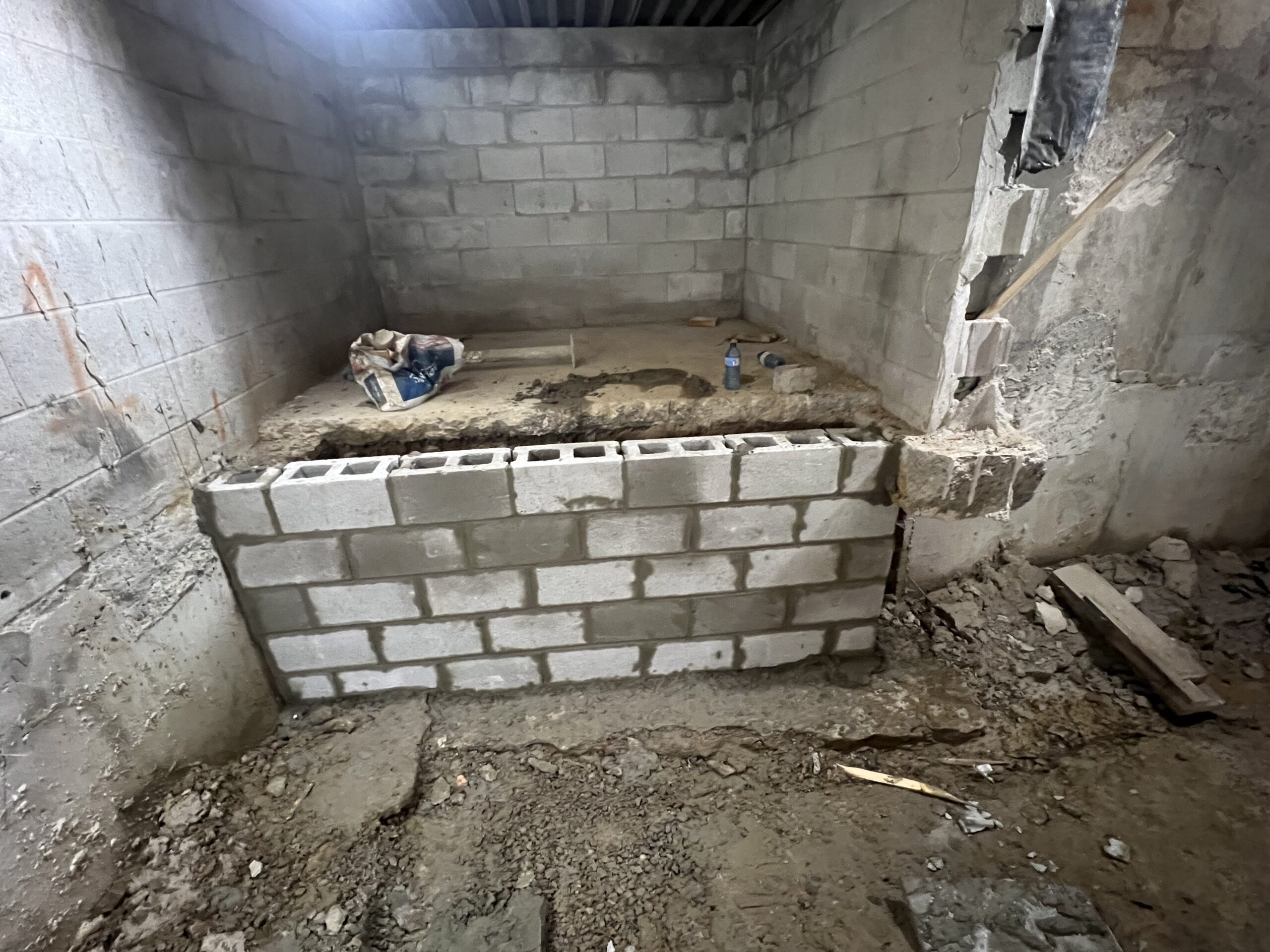 Basement underpinning — Blake-Jones, Toronto